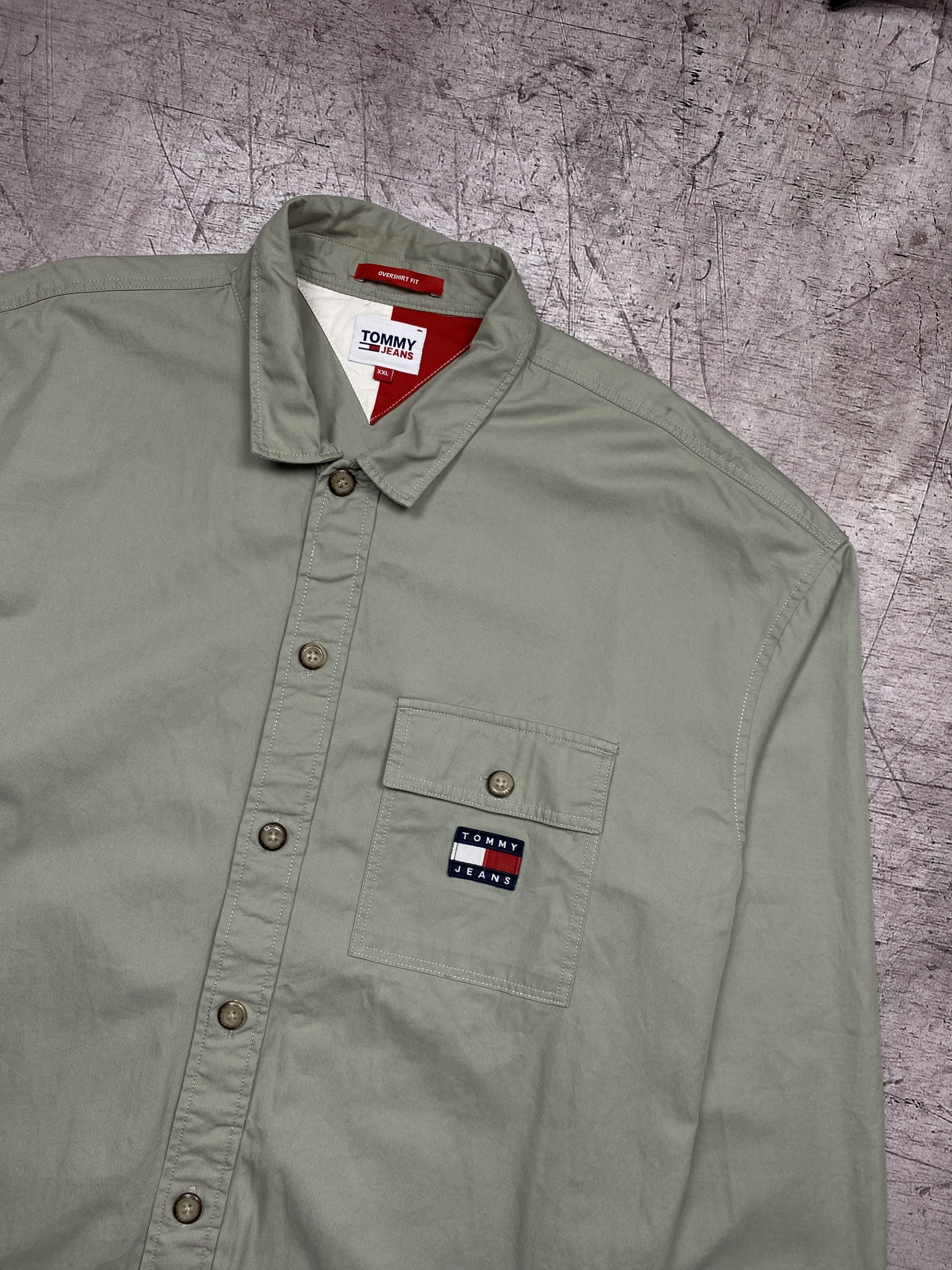 Tommy Hilfiger × Vintage Tommy Hilfiger Vintage Mens Overshirt Shirt Size US XXL / EU 58 / 5 - 2 Thumbnail