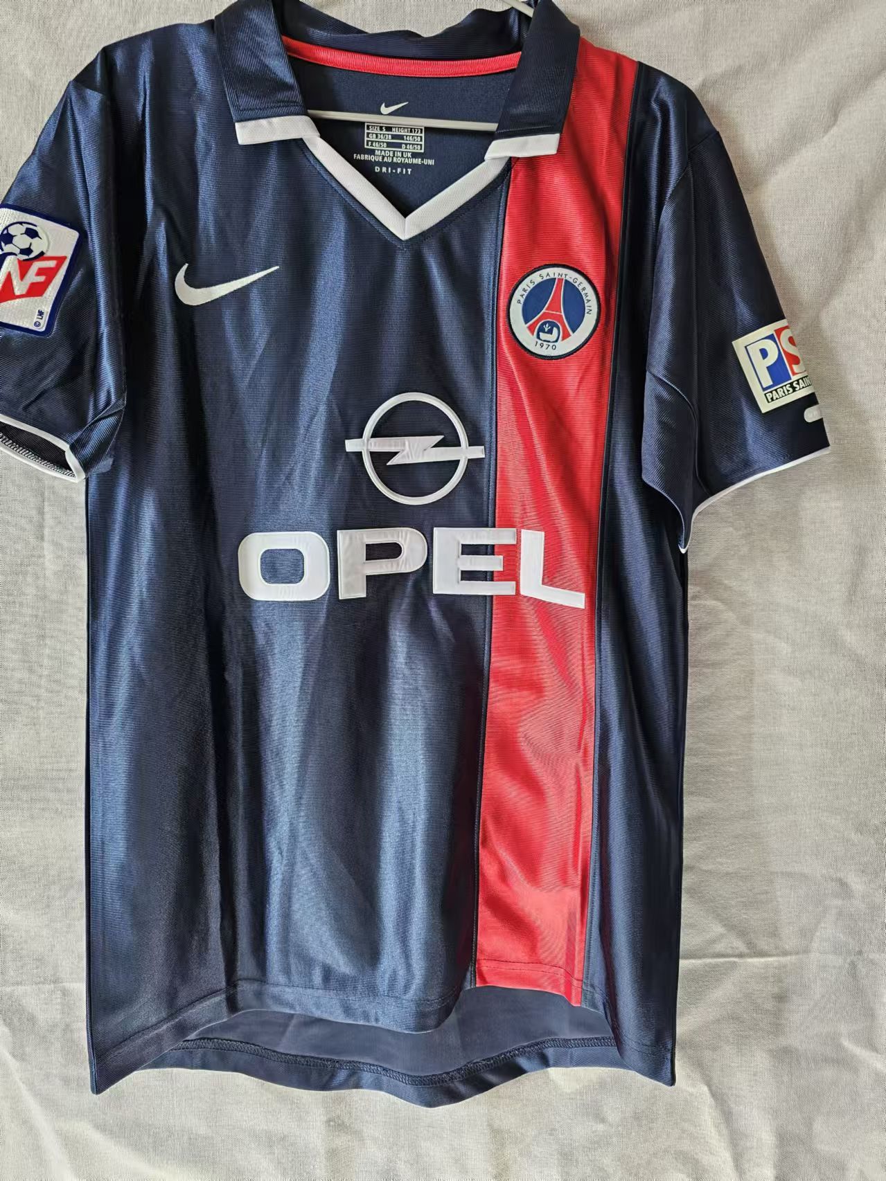 PSG ロナウジーニョ　2001-2002 ユニ　デッドストック PSG(A) 01/02 ロナウジーニョ＃21 ＋パッチ付！
