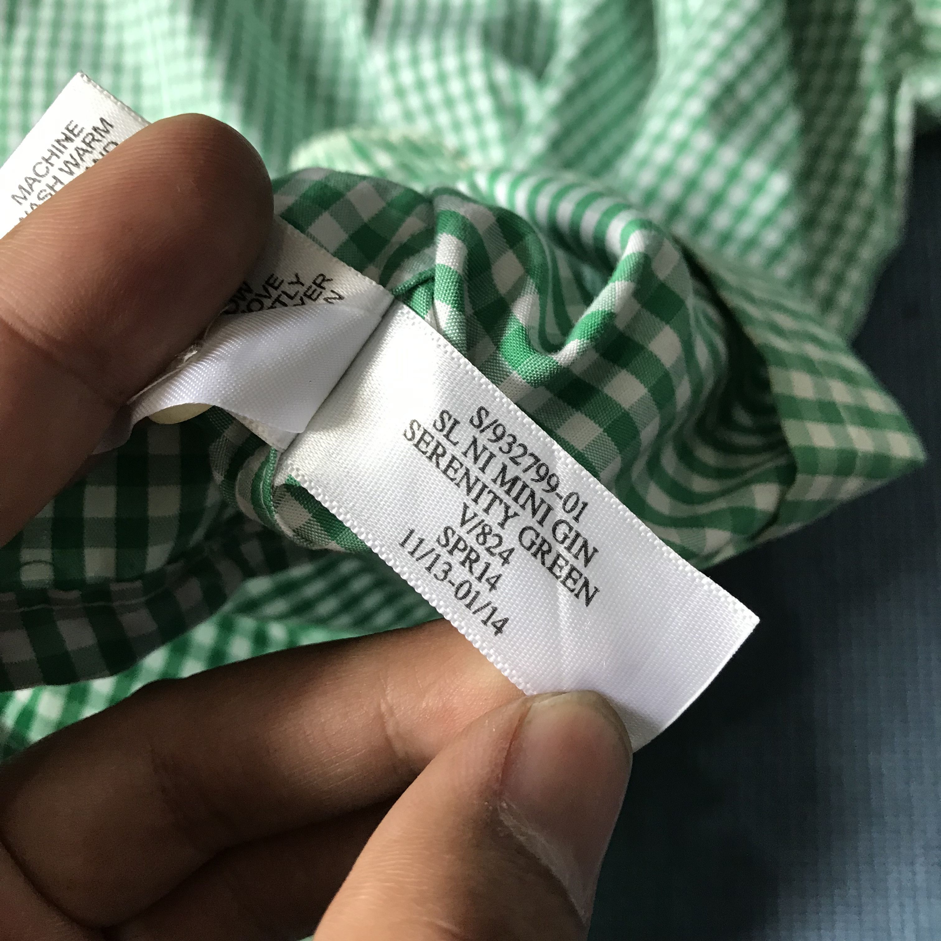 Banana Republic Banana Republic serenity Green gingham tartan size M officer Size US M / EU 48-50 / 2 - 5 Thumbnail