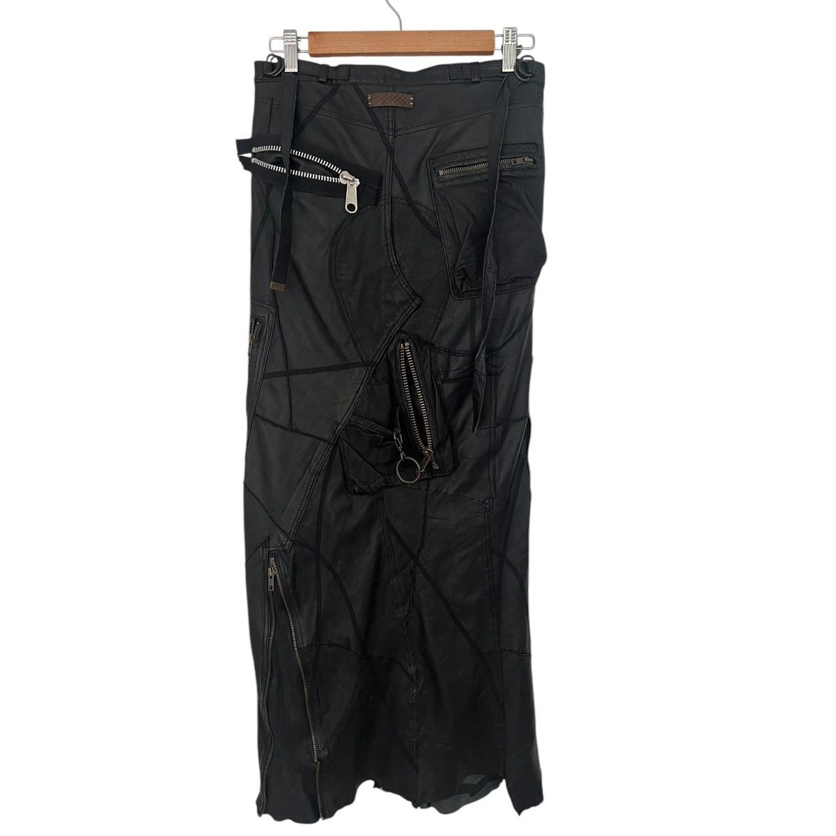If Six Was Nine Ifsixwasnine mud leather lace up long skirt Size 30" / US 8 / IT 44 - 3 Thumbnail