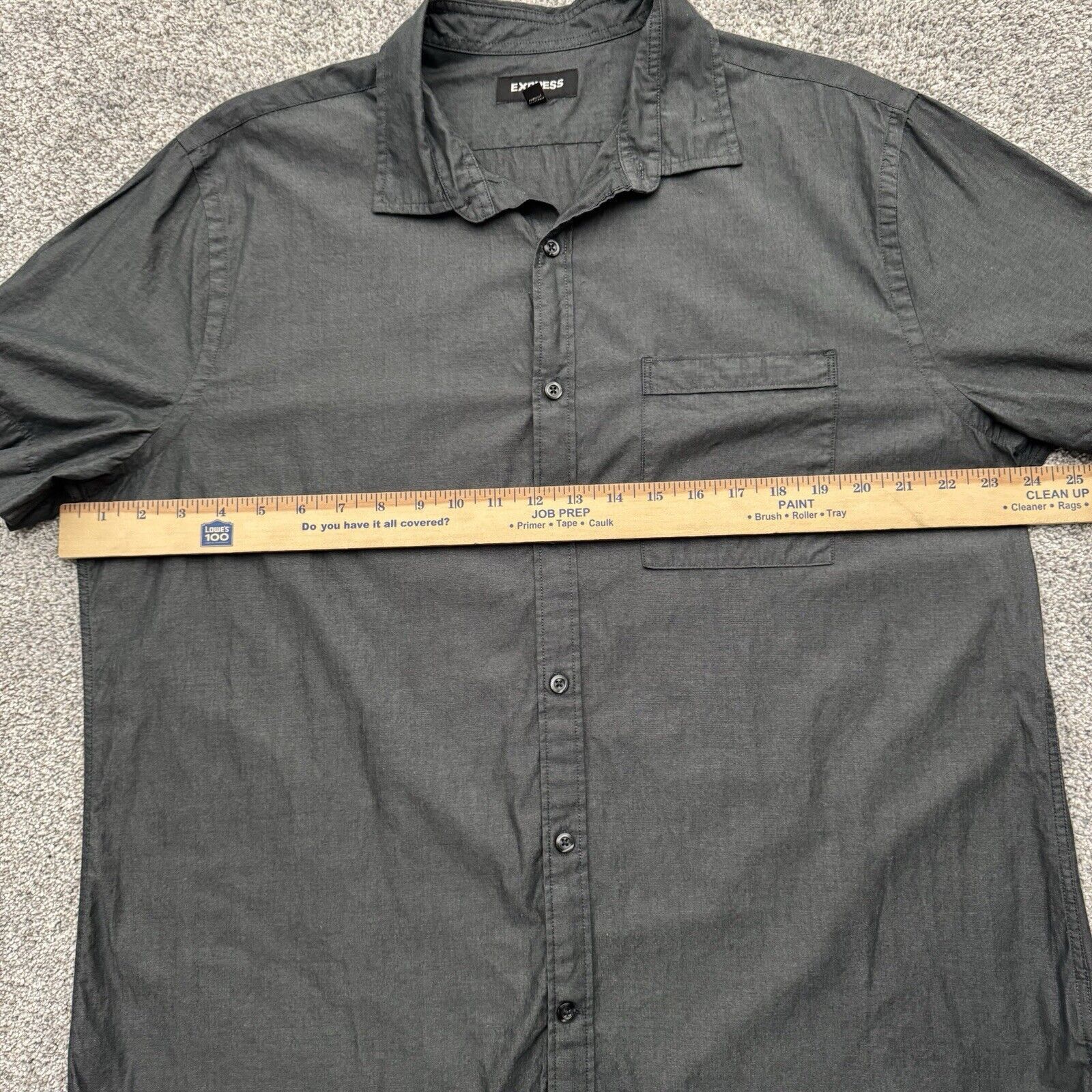 Express Express Shirt Men XL 17 17.5 Minimalist Office Modern Urban Size US XL / EU 56 / 4 - 6 Thumbnail