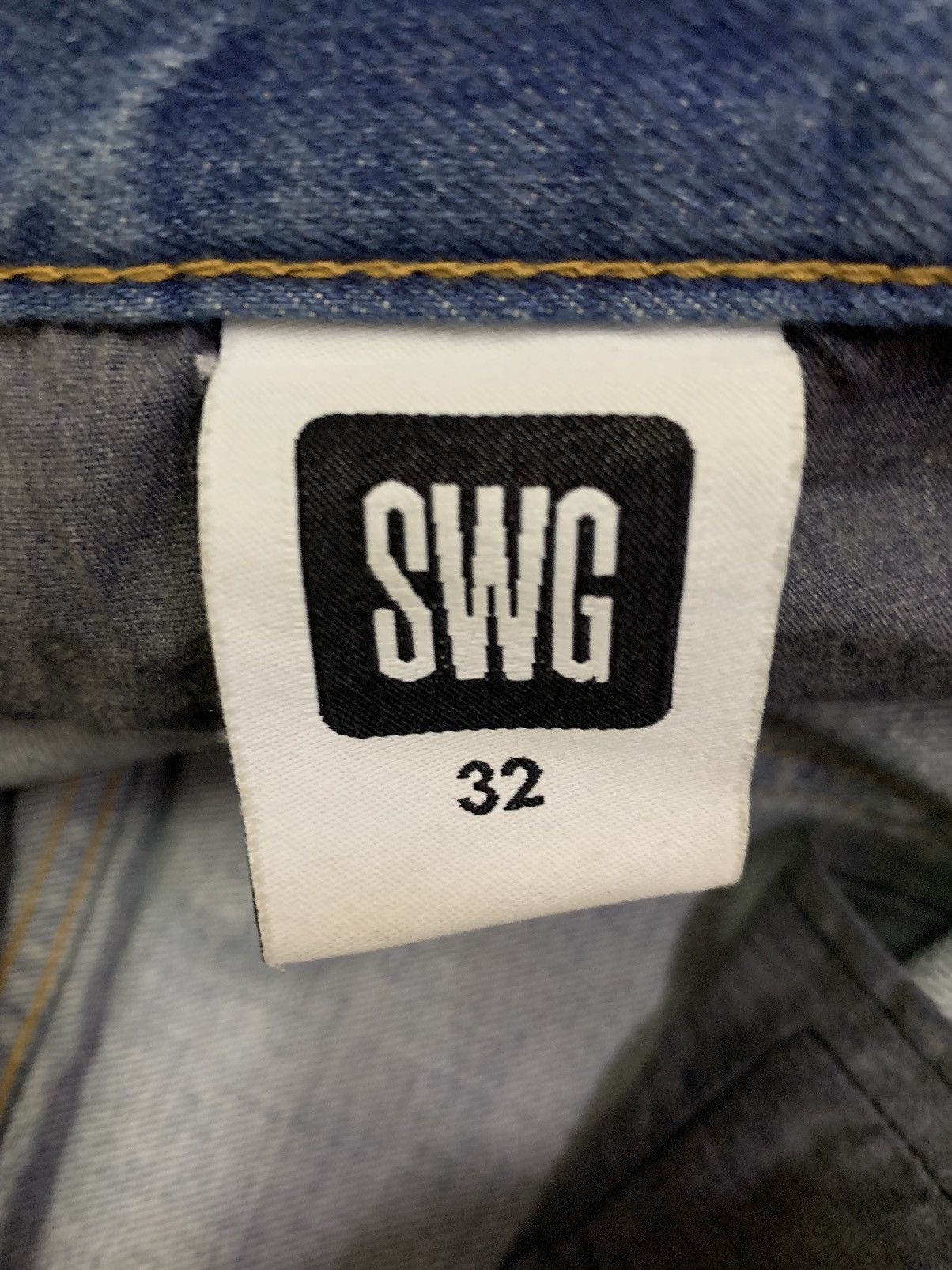 Swagger 💥Vintage Japanese Swagger Ripped Denim Size US 35 - 8 Thumbnail