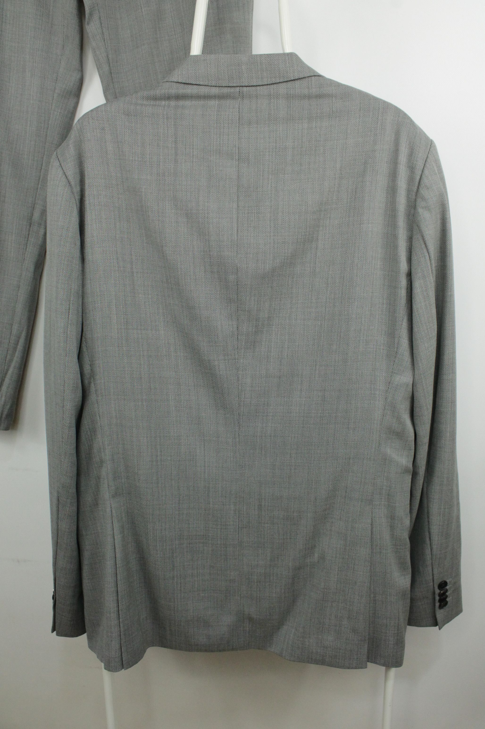 Hugo Boss Hugo Boss Novan5/Ben2 Slim Fit Gray Light 140's Wool Suit Size 44R - 5 Thumbnail