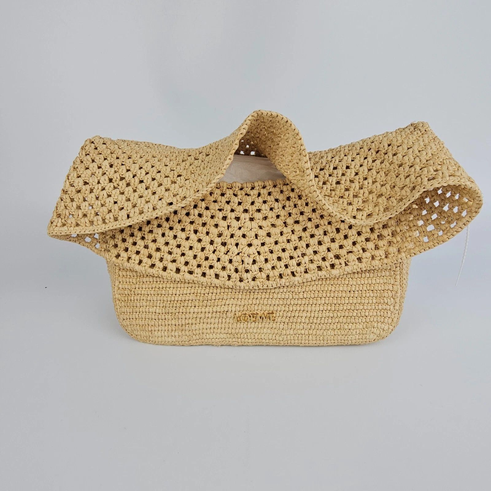 Loewe New LOEWE Ola Medium Natural Raffia Shoulder Bag Size ONE SIZE - 1 Thumbnail