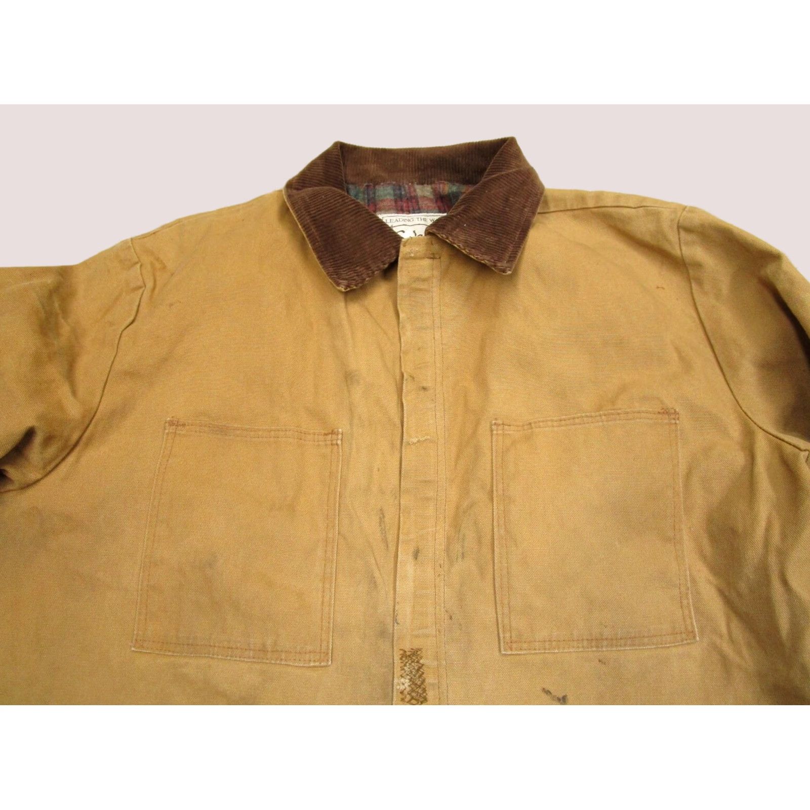 Walls VINTAGE Walls Jacket Bomber Jacket Men XL Brown Chore Blanket Lined 90s USA Wind-Resistant Pockets Zip Corduroy? Size US XL / EU 56 / 4 - 1 Thumbnail