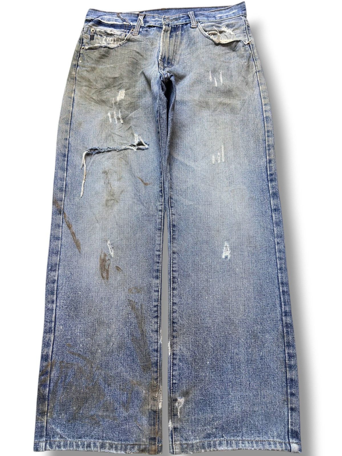 Abercrombie & Fitch Vintage Abercombie&Fitch Mudwash Ripped Grunge Denim Size US 31 - 1 Thumbnail