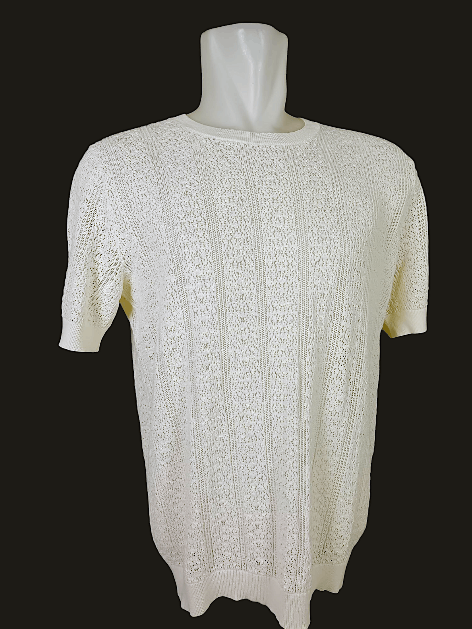 Designer × Uniqlo INES DE LA FRESSAGE X UNIQLO Mesh Knit TShirt Size XXL / US 16-18 / IT 52-54 - 1 Thumbnail