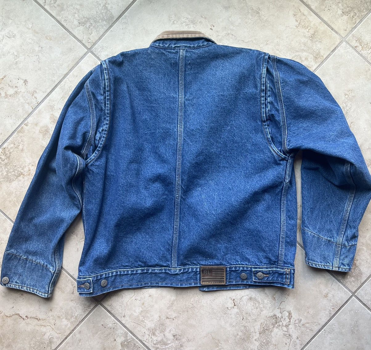 Polo Ralph Lauren × Vintage Polo Jeans Company Denim Jacket Size US M / EU 48-50 / 2 - 2 Thumbnail