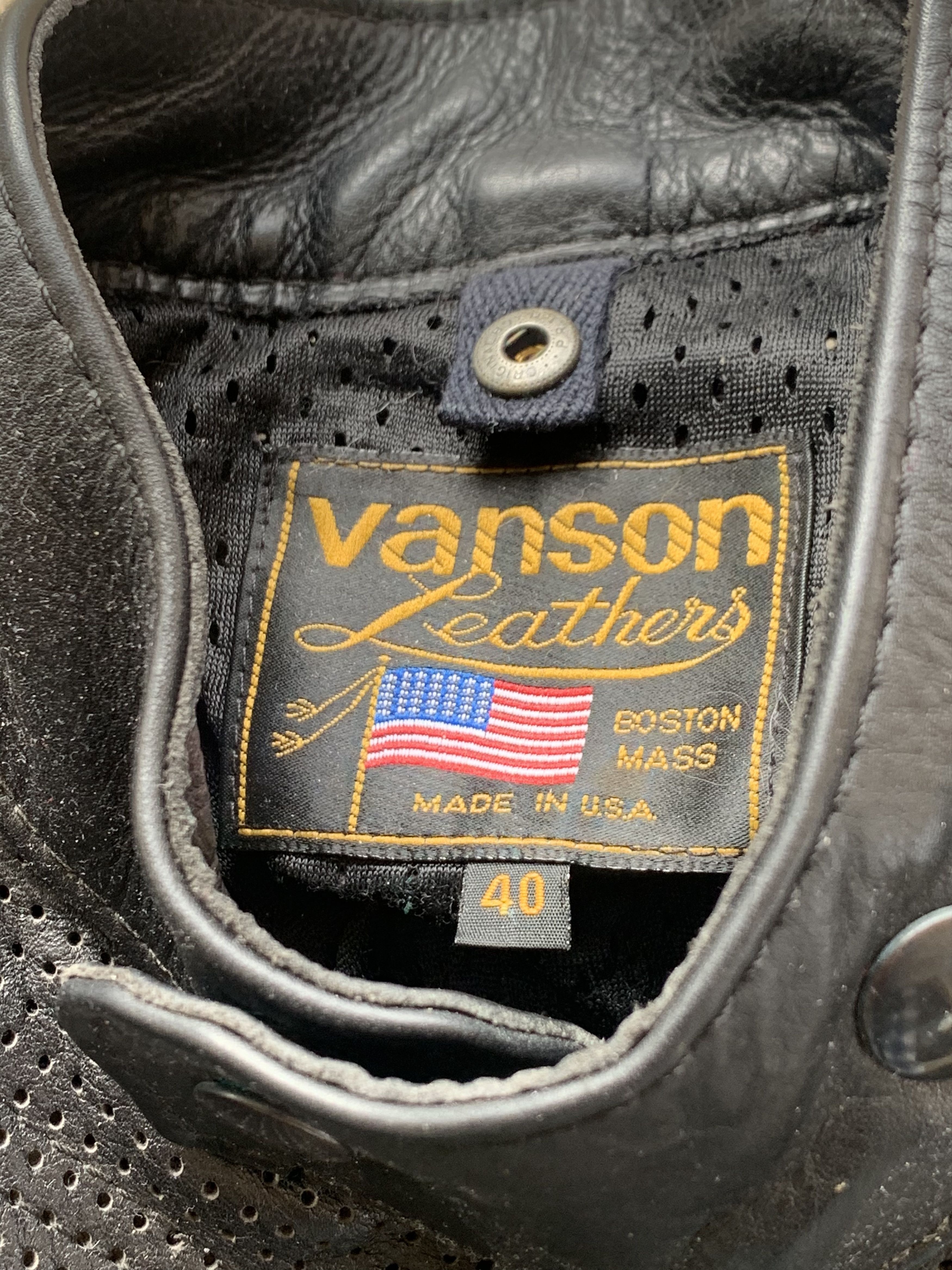 Vanson Leathers RARE Vintage Vanson Leather Motorcycle Biker Jacket USA-Made Size US M / EU 48-50 / 2 - 6 Thumbnail