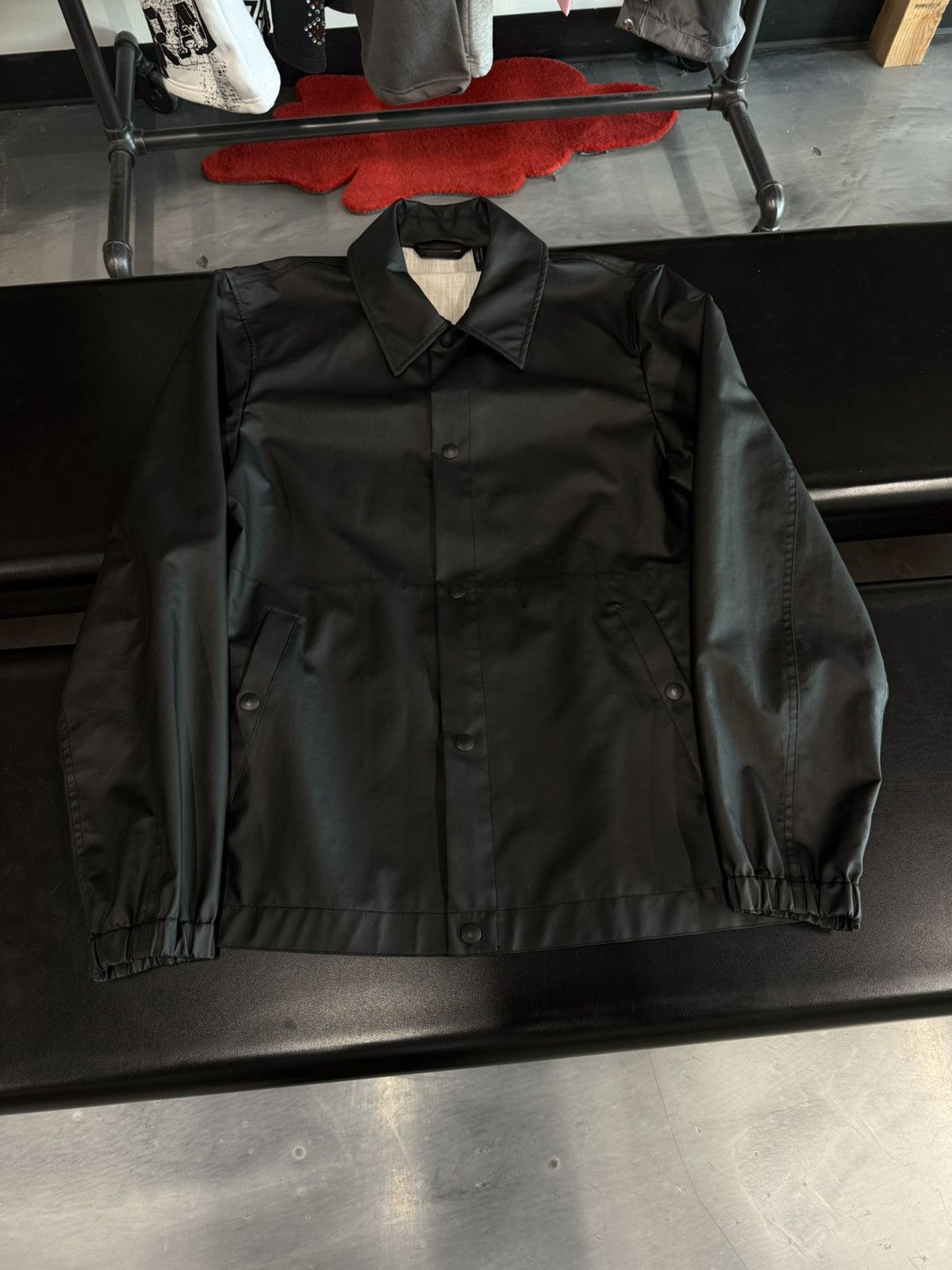 Helmut Lang Helmut Lang Men’s Back Logo Stadium Jacket Black Size US M / EU 48-50 / 2 - 1 Thumbnail