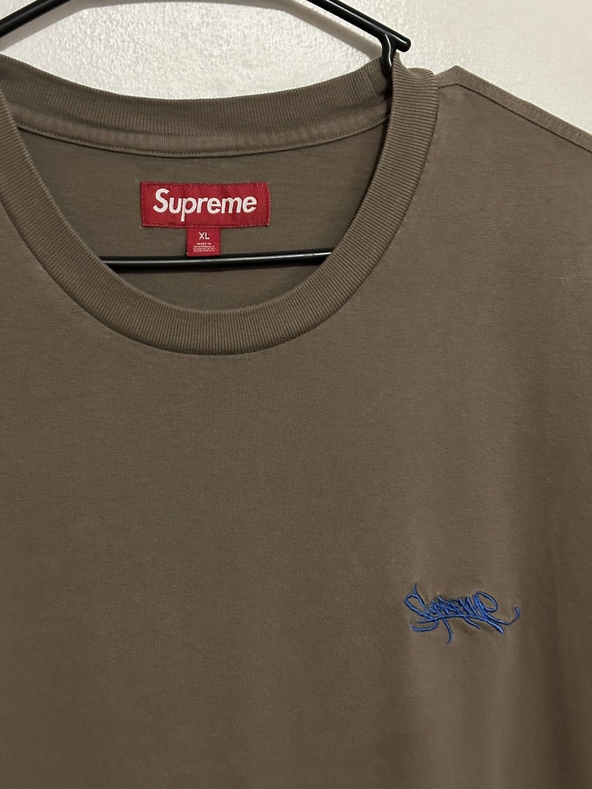 Supreme Supreme Washed Tag S/S Top Tee Size US XL / EU 56 / 4 - 2 Thumbnail