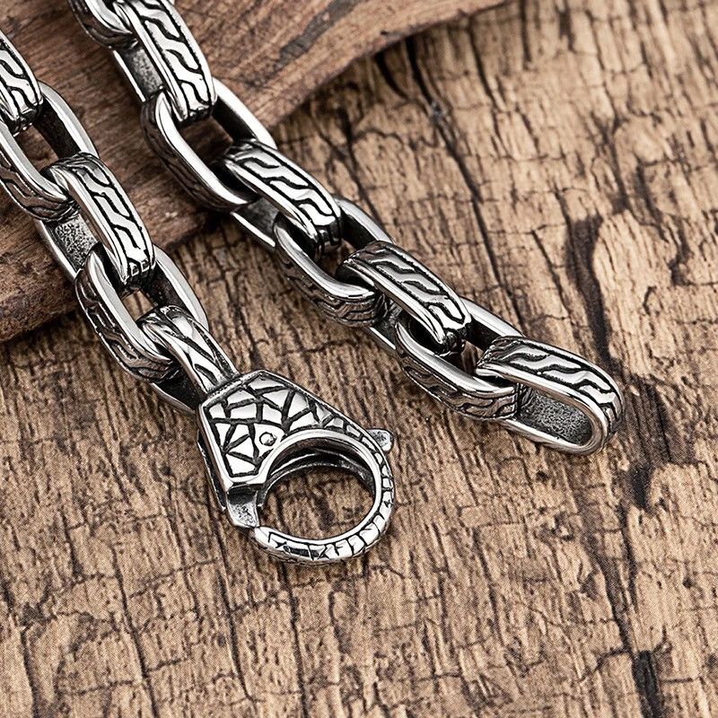 Other Bangle Male Retro Pattern O-shaped chain wristband Size ONE SIZE - 4 Thumbnail