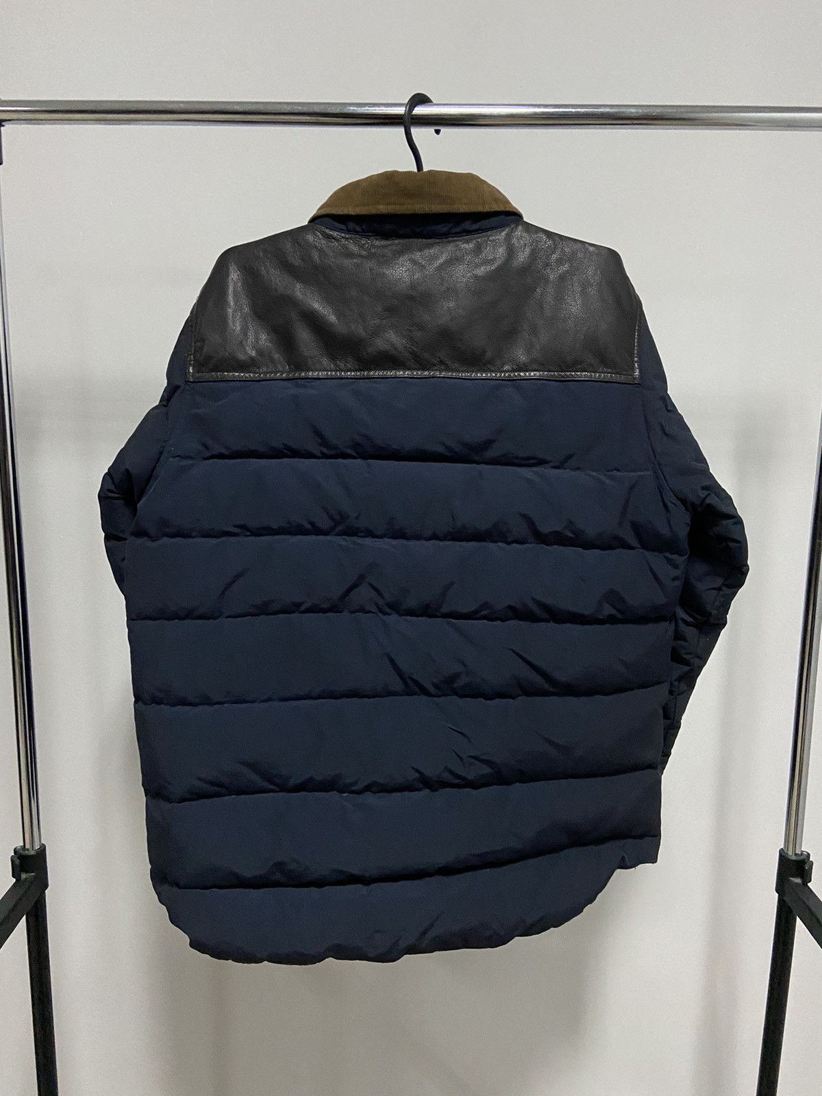 Trailwear Penfield puffer jacket leather shoulder vintage