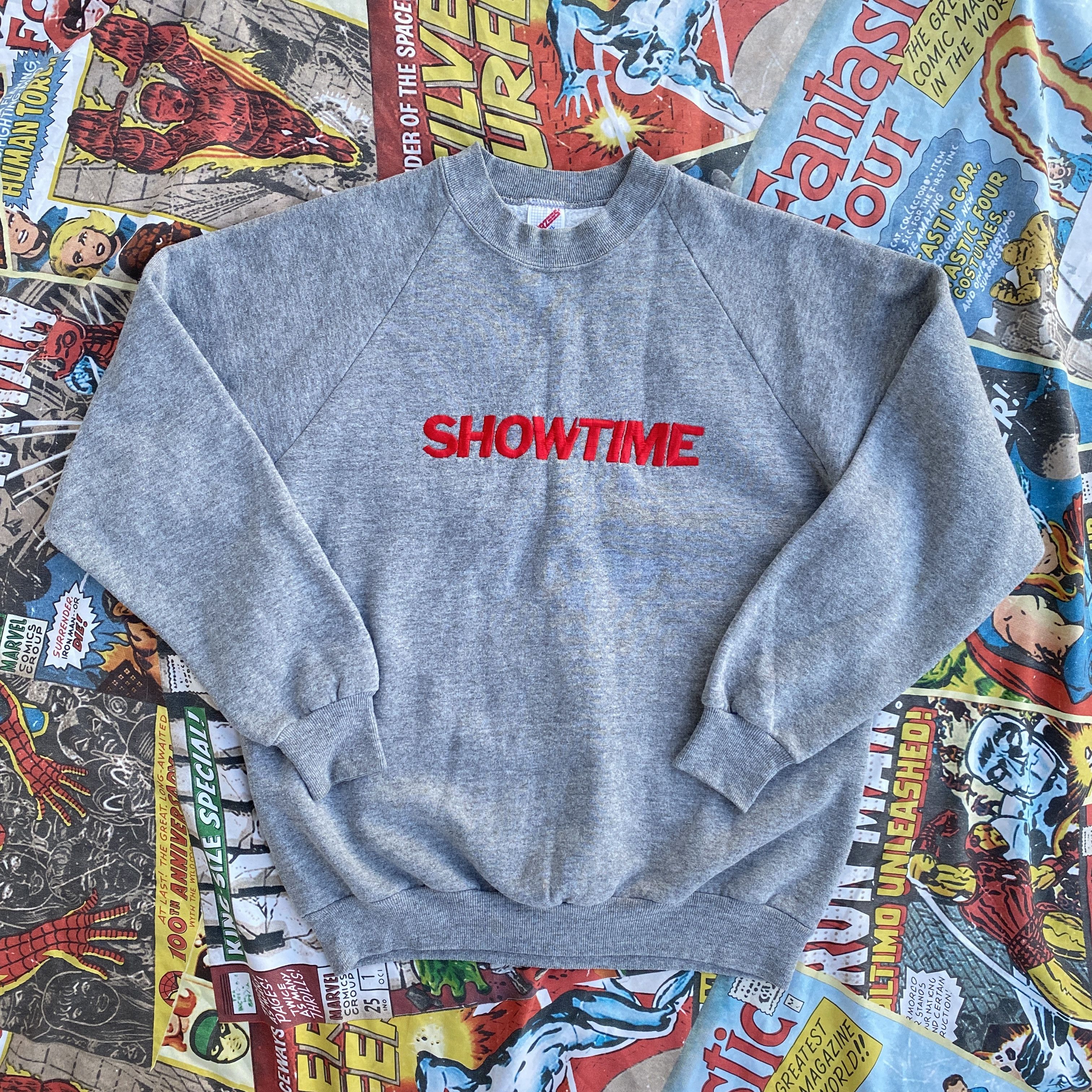 Jerzees × Vintage Jerzees Showtime 80’s grey sweatshirt - XL Size US XL / EU 56 / 4 - 1 Thumbnail
