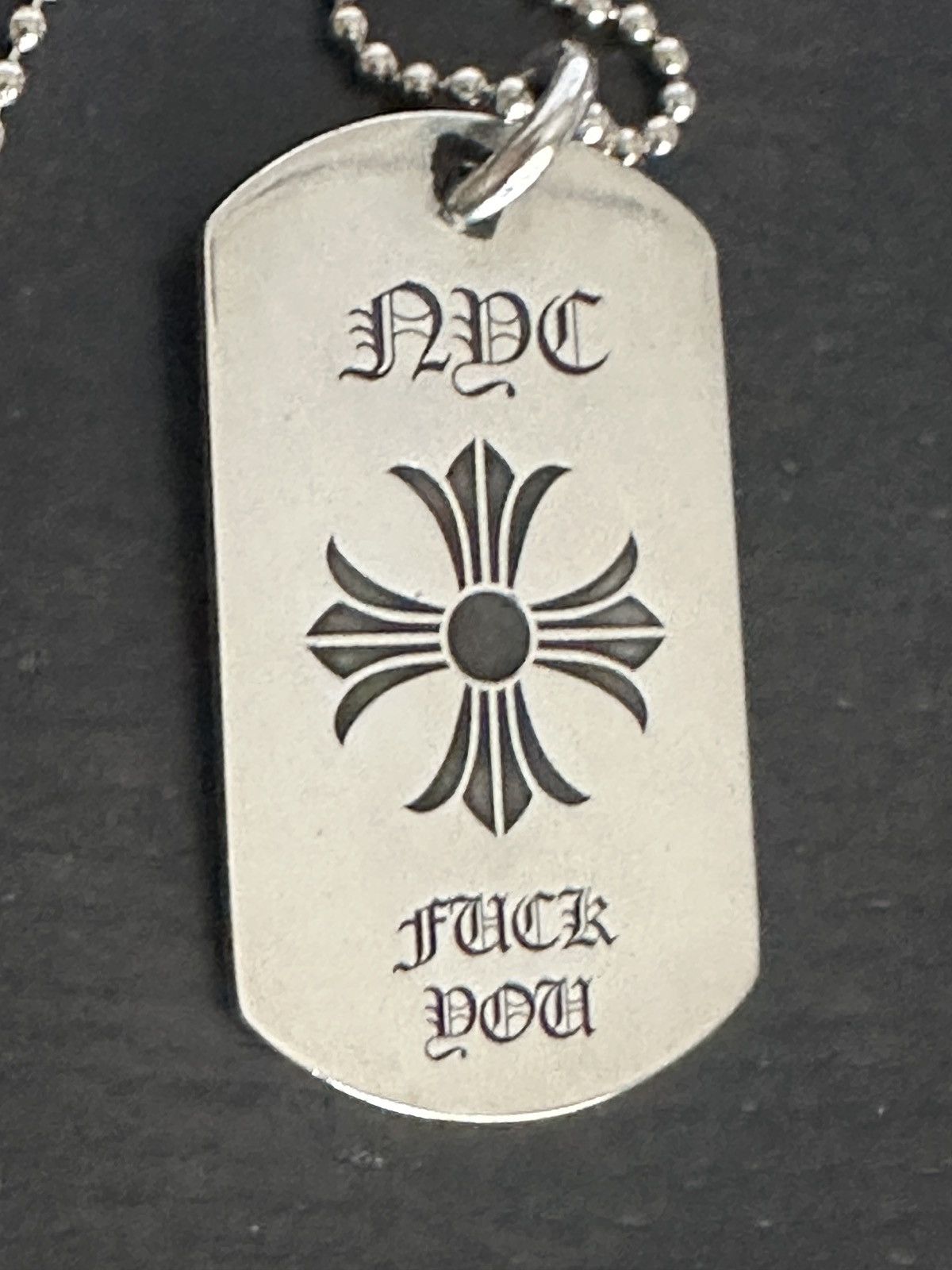 Chrome Hearts Chrome hearts dog tag silver necklace NYC exclusive Size ONE SIZE - 5 Thumbnail