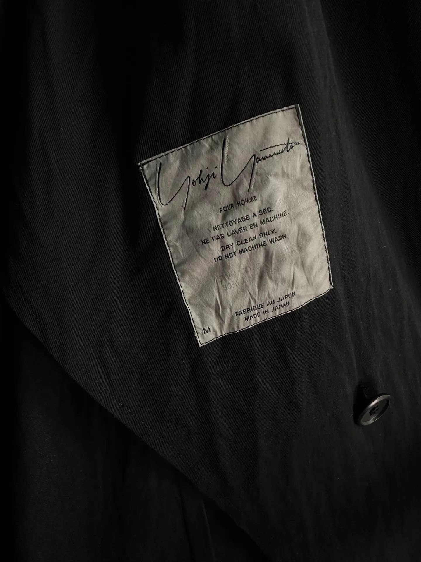 Yohji Yamamoto Yohji Yamamoto 84AW Pour Homme DB C-L Oversized M Size US M / EU 48-50 / 2 - 4 Thumbnail