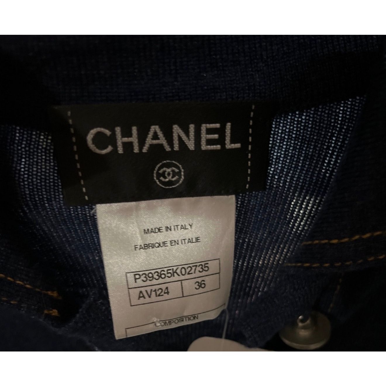 Chanel Chanel Blue Wool & Silk Dress Sz. FR36 / S Size S / US 4 / IT 40 - 5 Thumbnail