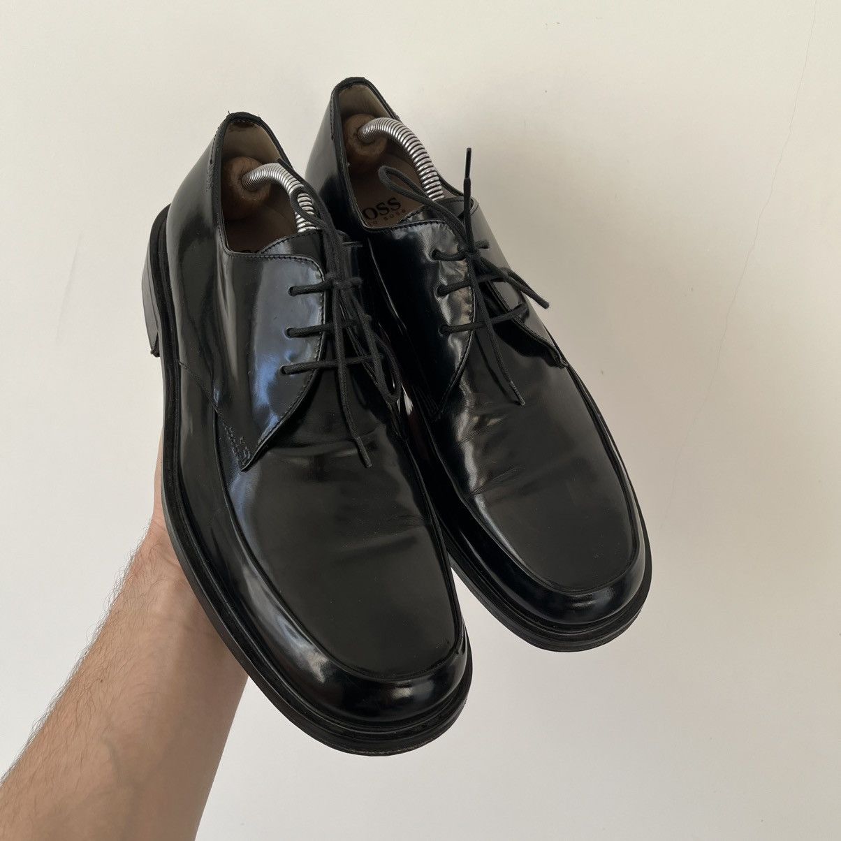 Hugo Boss Vintage Platform Leather Hugo Boss Boots Underground Look Size US 9 / EU 42 - 5 Thumbnail
