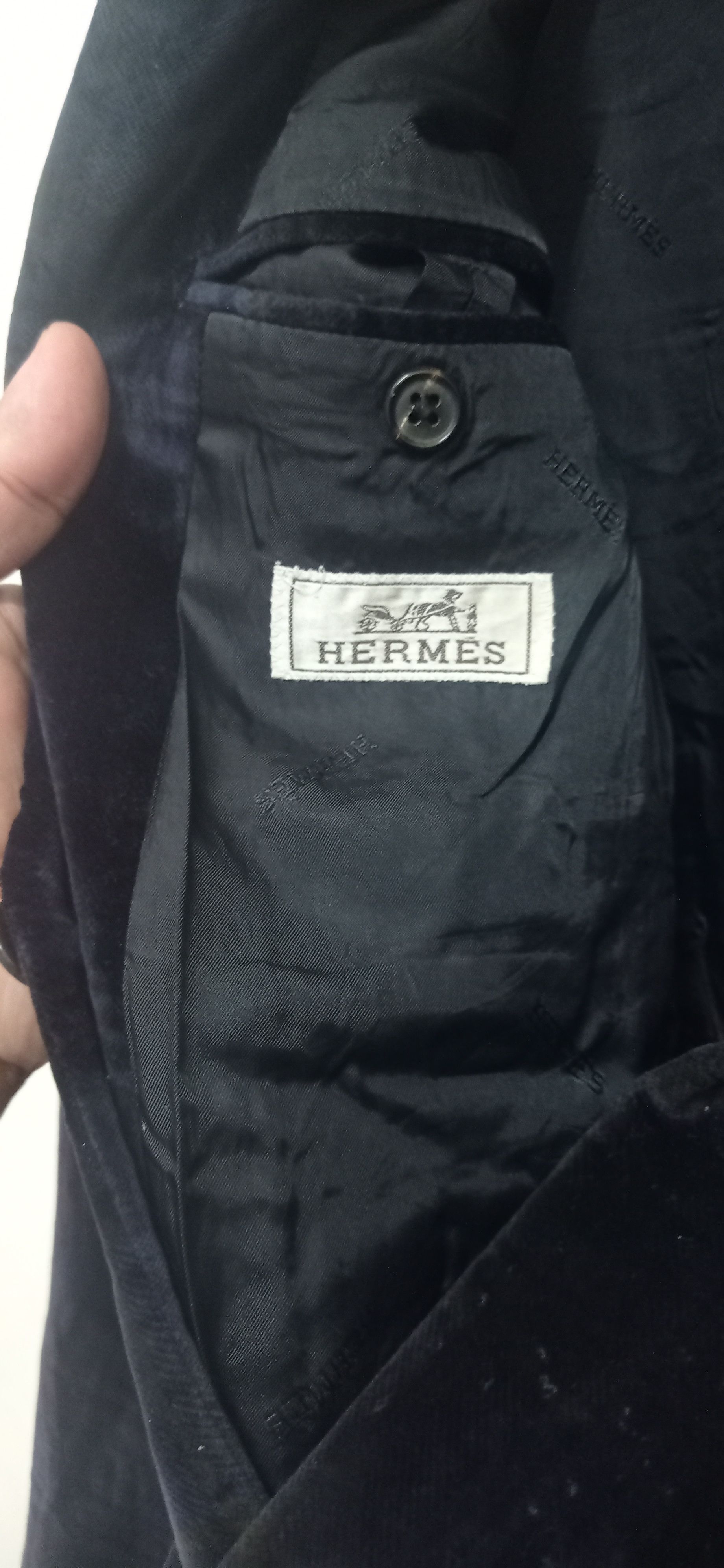 Hermes Vintage Hermes Velvet Jacket Size US S / EU 44-46 / 1 - 7 Thumbnail