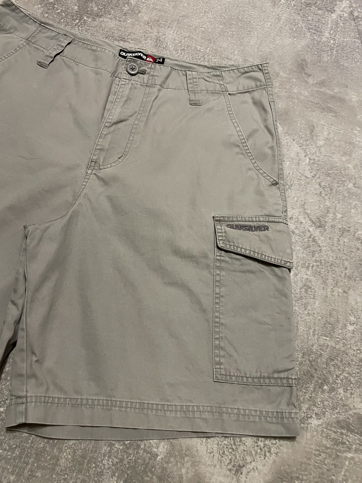 Quiksilver × Vintage Vintage Quicksilver Surf Style Cargo Shorts Size 34 Size US 34 / EU 50 - 4 Thumbnail