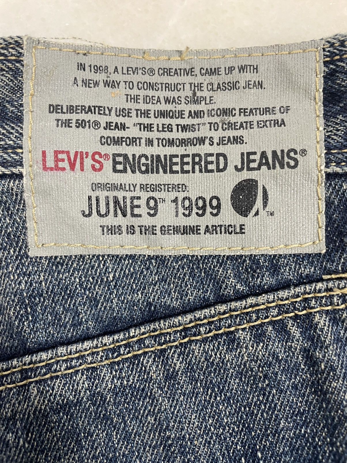 Levi's Vintage Levis Engineered Jeans Takuya Kimura Size US 30 / EU 46 - 7 Thumbnail