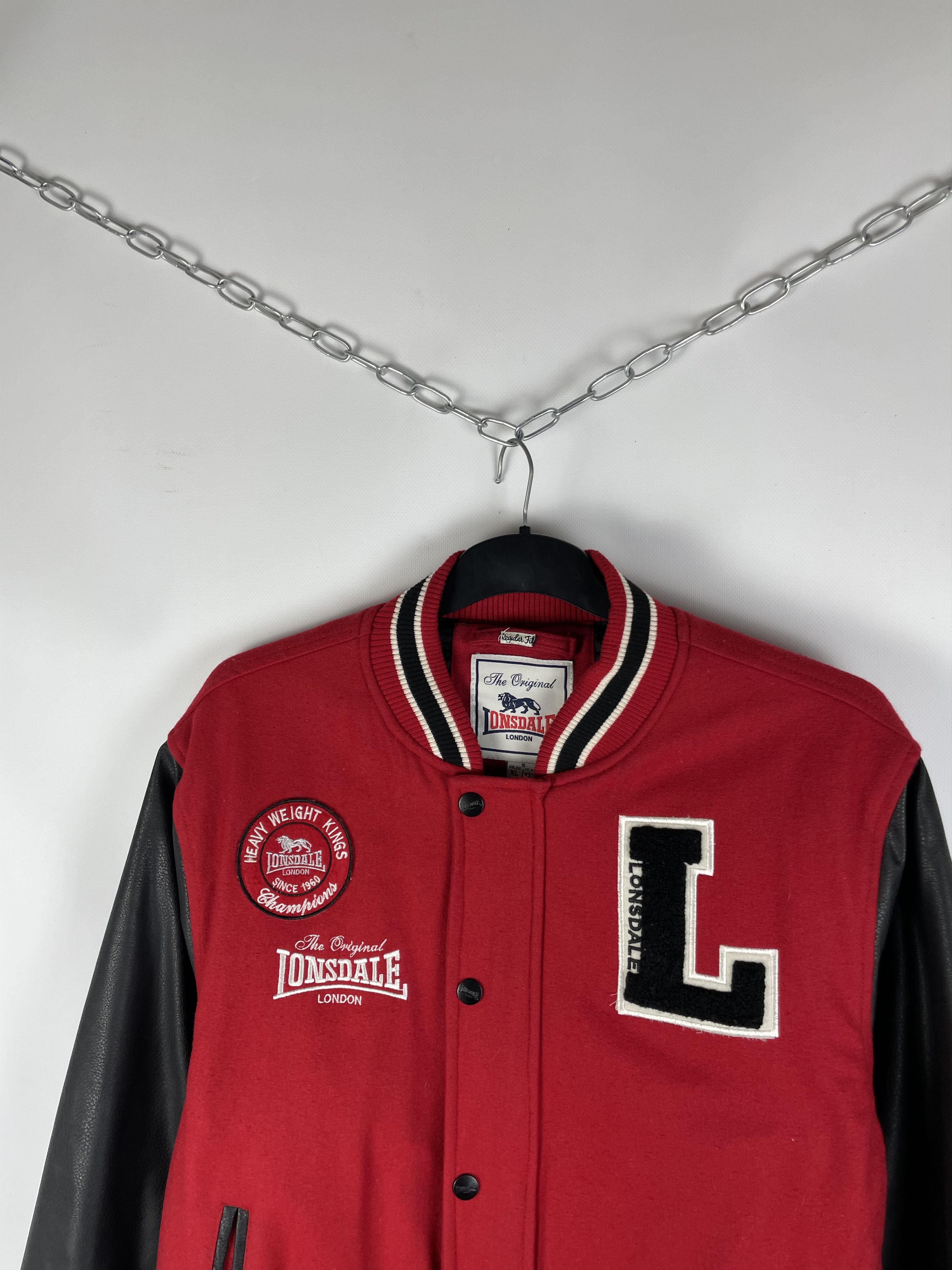Lonsdale Vintage Lonsdale London Big Logo Bomber Jacket 90s Size US XL / EU 56 / 4 - 3 Thumbnail