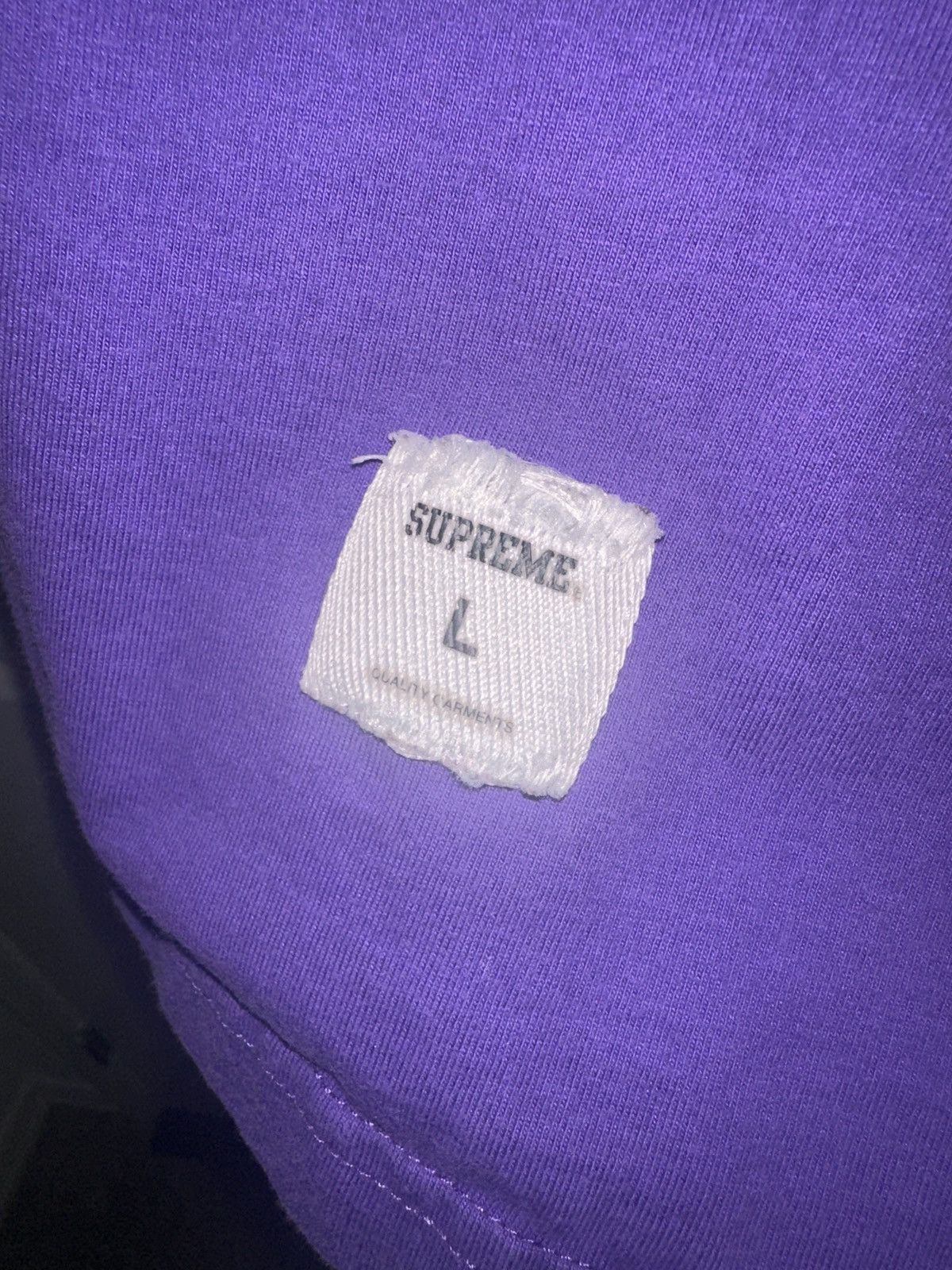 Supreme Purple supreme logo shirt Size US L / EU 52-54 / 3 - 3 Thumbnail