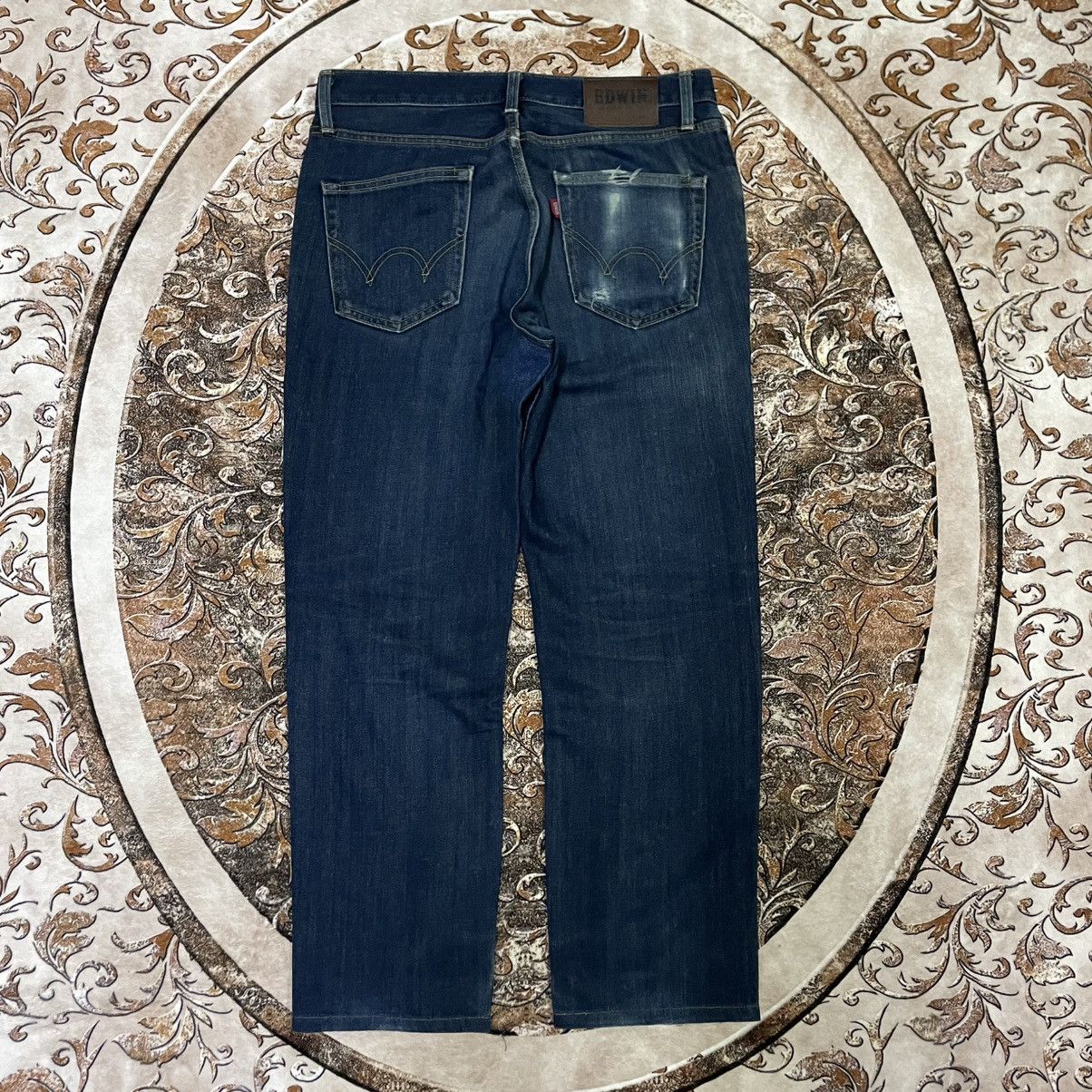 Edwin 🔥Vintage Edwin 503 Stoned Washed Distress Denim Jeans Size US 33 - 4 Thumbnail