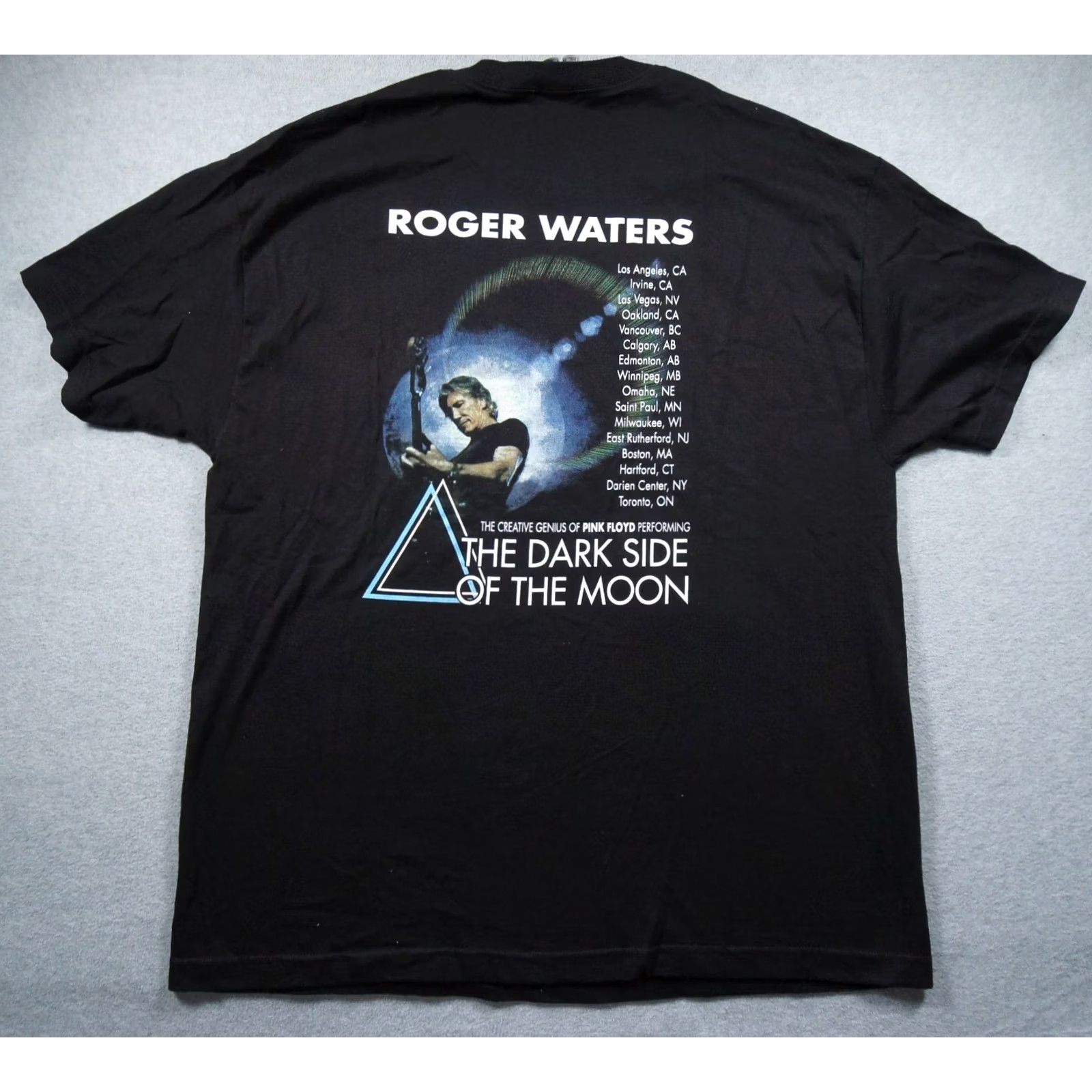 Vintage VINTAGE Pink Floyd Shirt Men 2XL Black Roger Water 2007 Tour Dark Side Of The Moon Band Shirt Size US XXL / EU 58 / 5 - 4 Thumbnail