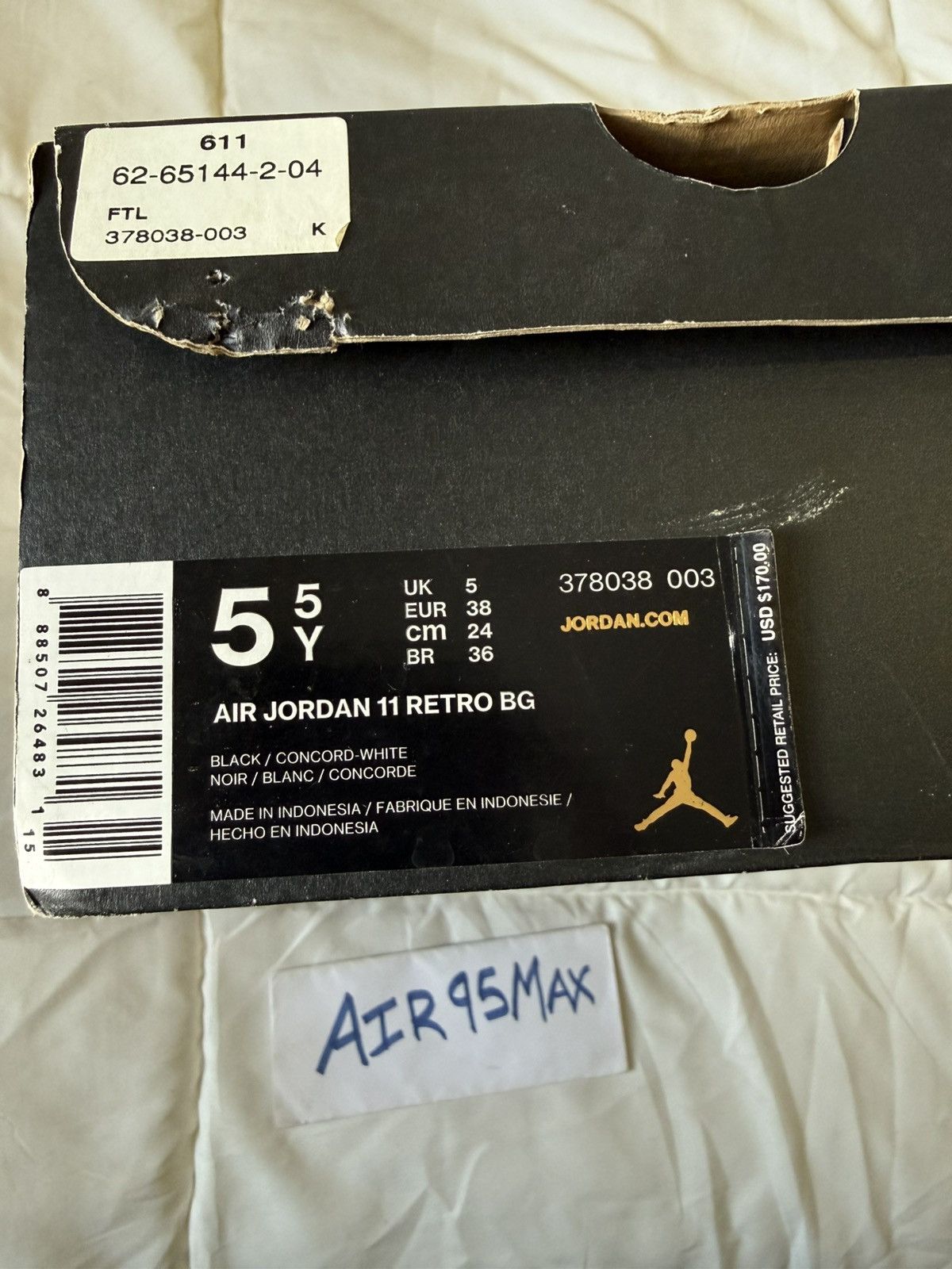 Jordan Brand Nike Air Jordan 11 Space jam BG Size US 5.5 / EU 38 - 8 Thumbnail