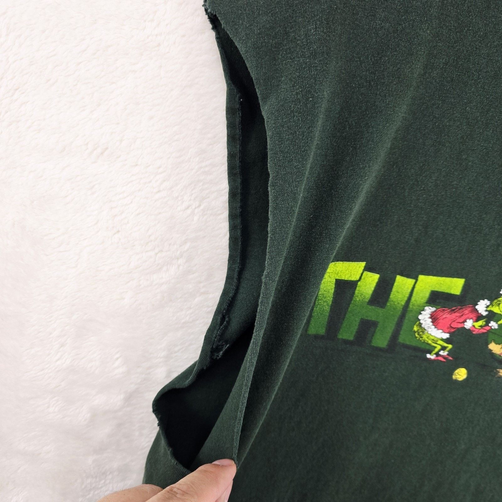 Alstyle Vtg Dr. Seuss The Grinch Shirt XL Green Christmas Chopped Size US XL / EU 56 / 4 - 6 Thumbnail