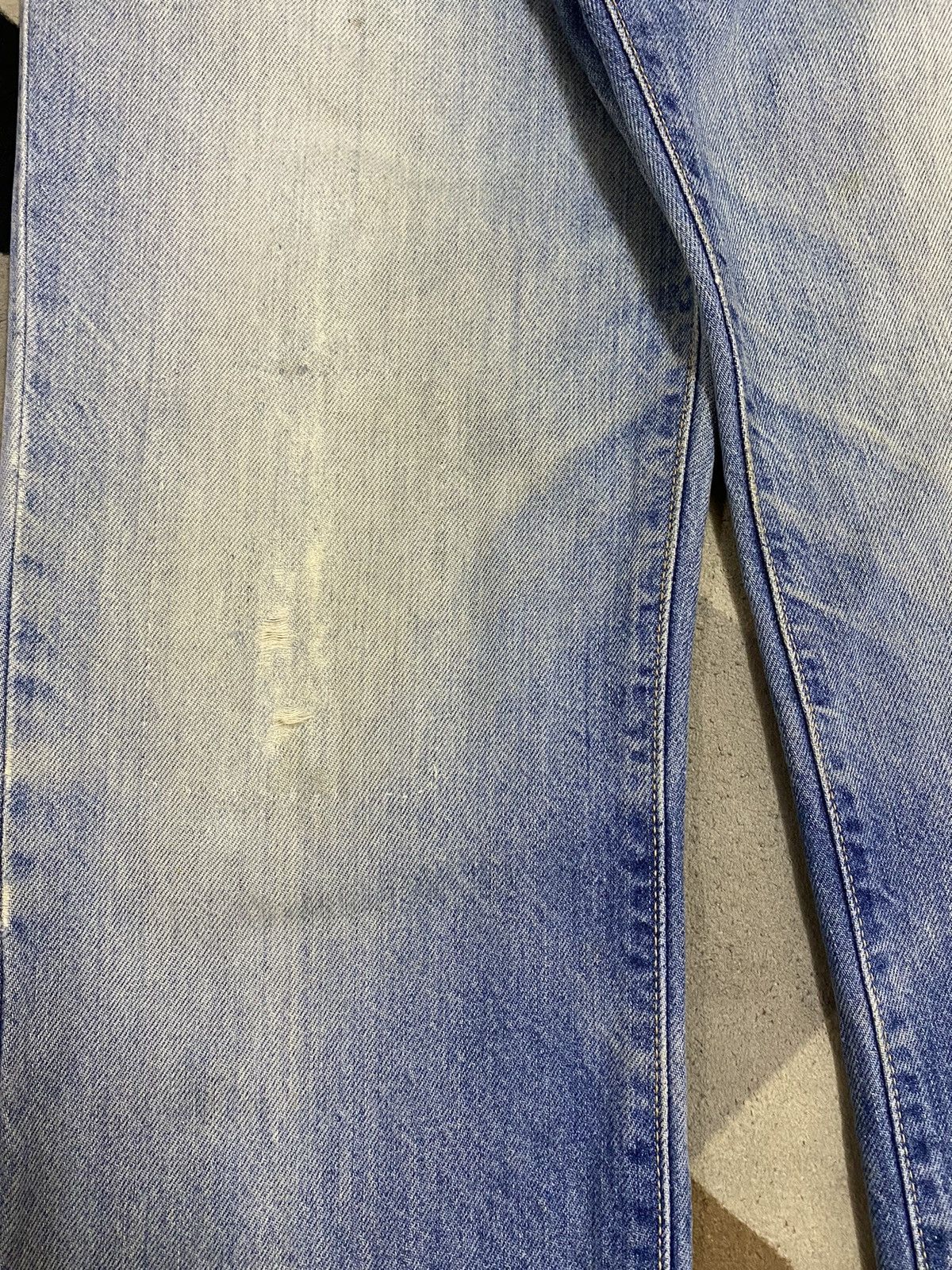 Edwin Vintage Edwin US Classic Blue Wash Distressed Jeans Size US 32 / EU 48 - 6 Thumbnail