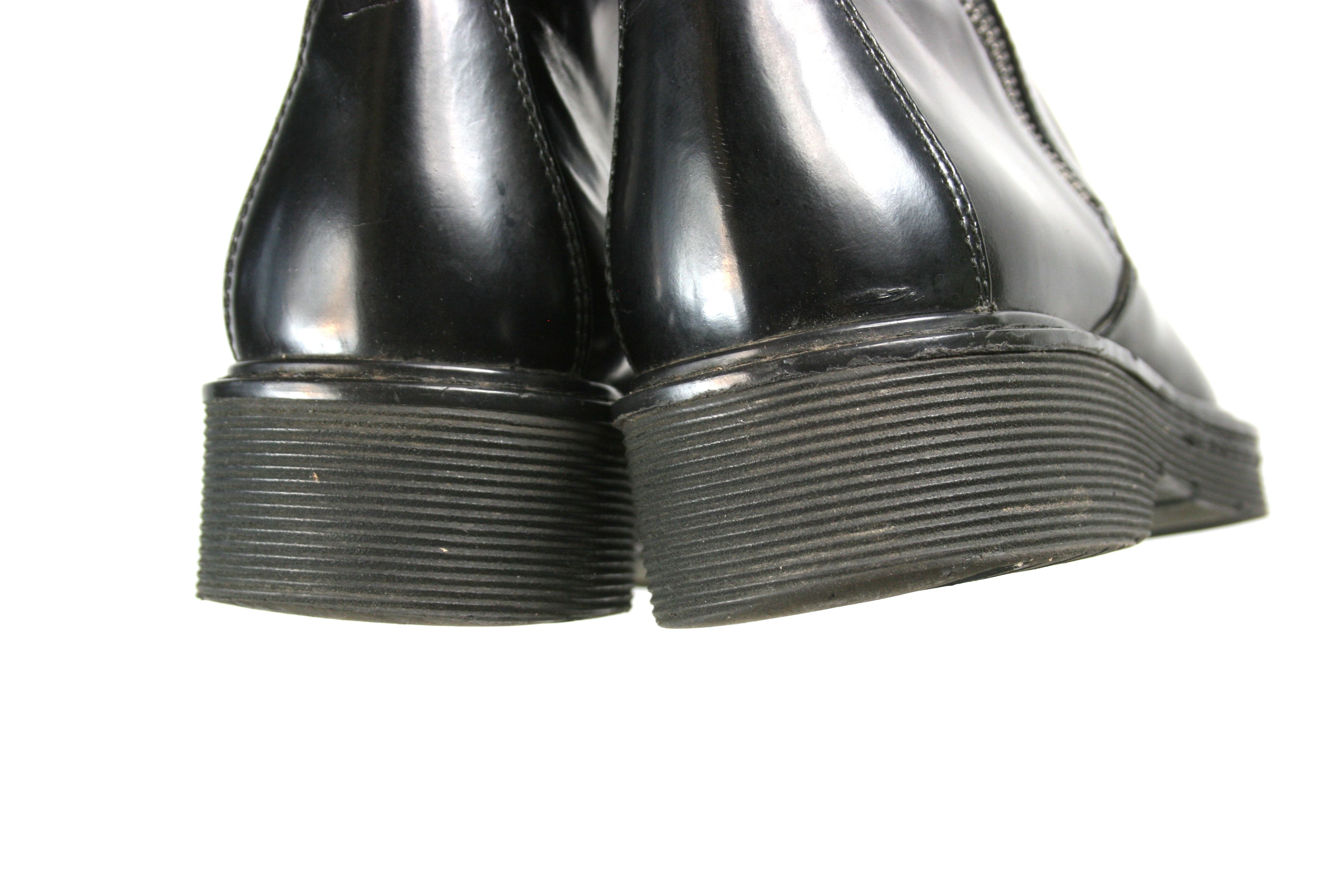 Prada Double Side Zip Leather Combat Boots Size US 7 / IT 37 - 8 Thumbnail
