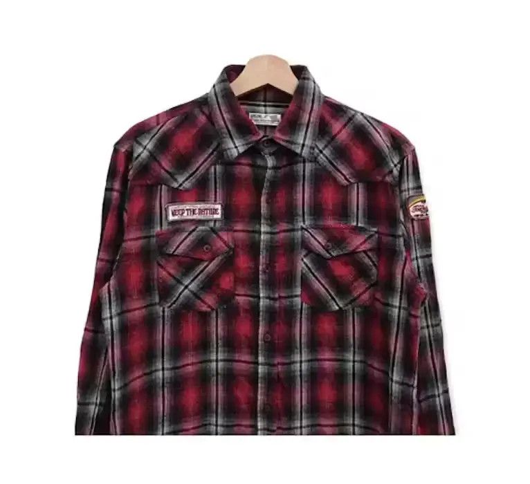 Flannel Japanese Brand Vache Plaid tartan Flannel Shirt 👕 Size US S / EU 44-46 / 1 - 2 Thumbnail