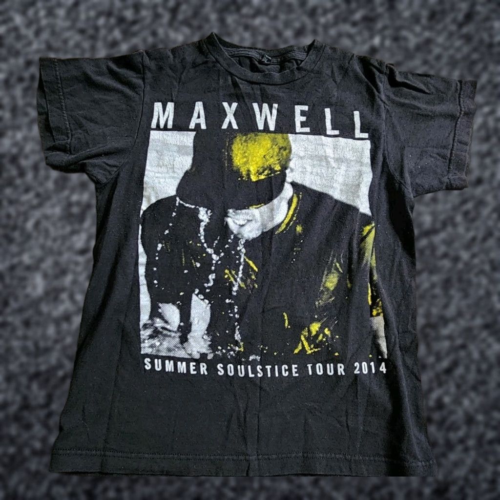 Tultex Maxwell Summer Soulstice Tour 2014 T Shirt Double Sided Adult XS Tultex Black Cotton Shirt Mens 90s Band Gothic Hip Hop Retro USA Size US XS / EU 42 / 0 - 1 Thumbnail
