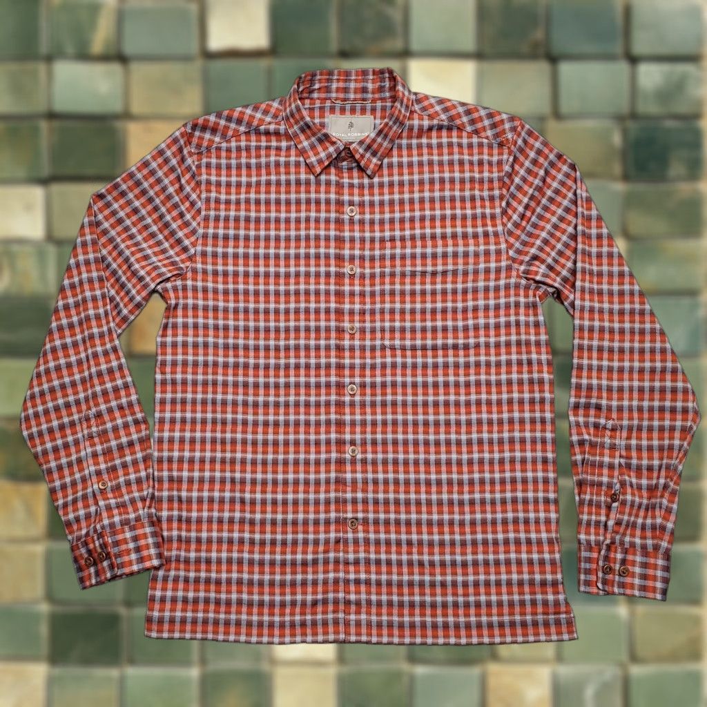 Royal Robbins VINTAGE Royal Robbins Shirt Mens M Red Plaid Performance Stretch Outdoors Size US M / EU 48-50 / 2 - 1 Thumbnail