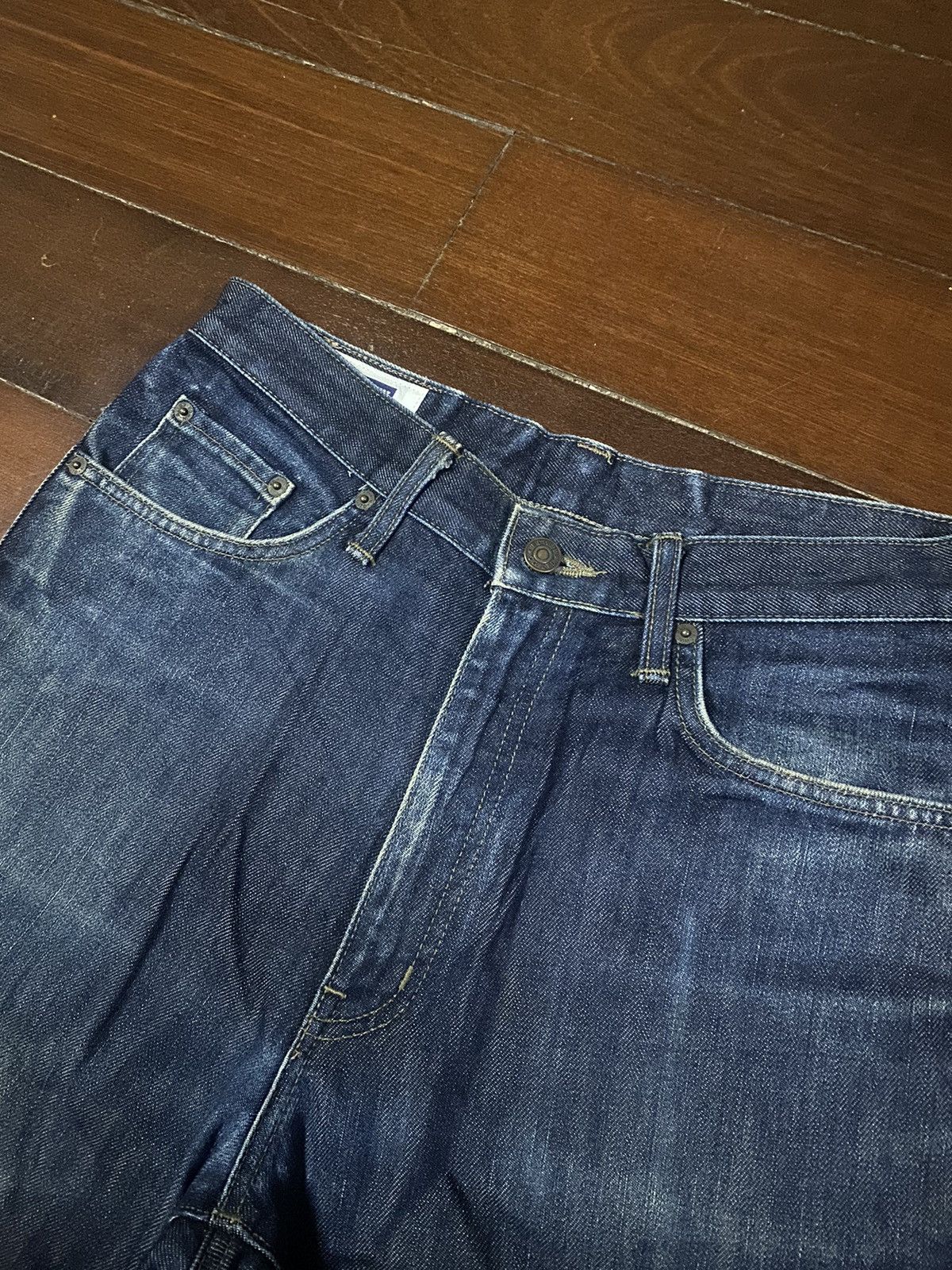 Edwin × Japanese Brand FIRE 🔥 VINTAGE EDWIN 404 distressed Size US 33 - 6 Thumbnail