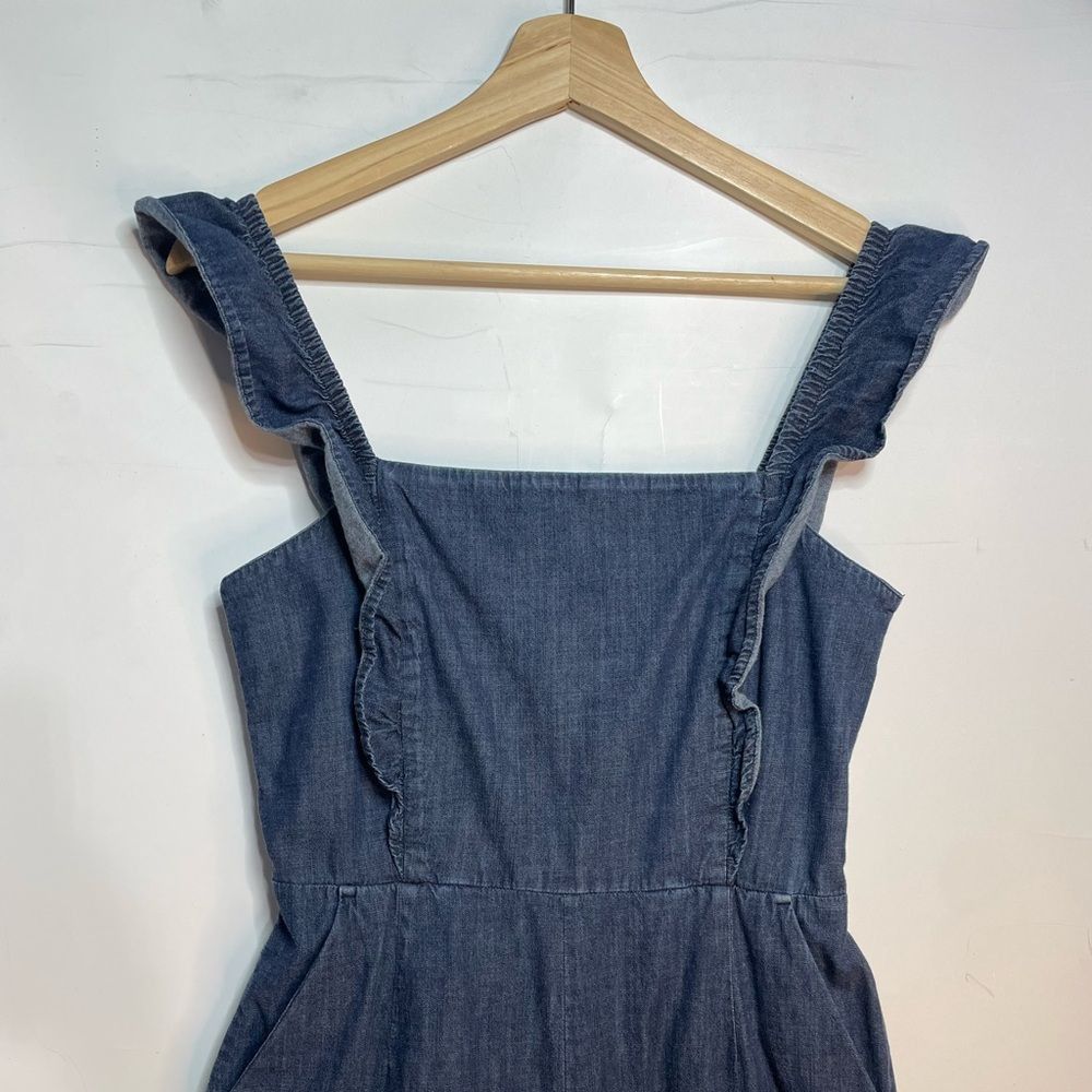 Gap Gap Dark Wash Denim Jumpsuit Size 6 Size US 34 / EU 50 - 3 Thumbnail