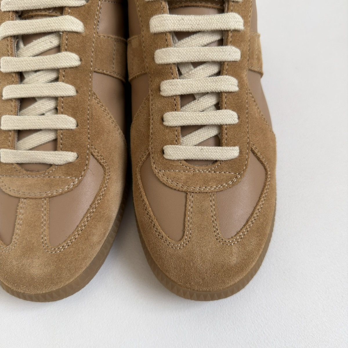 Maison Margiela S/S 20 Tan Leather ‘Mule’ GAT Sneakers Size US 7 / IT 37 - 12 Thumbnail