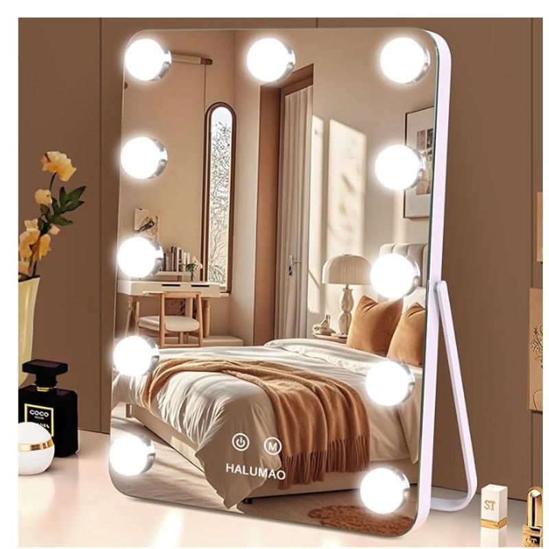 The Unbranded Brand 13.9" x 10.7" Vanity/Makeup Mirror 11 Dimmable LED Bulbs Size ONE SIZE - 1 Thumbnail
