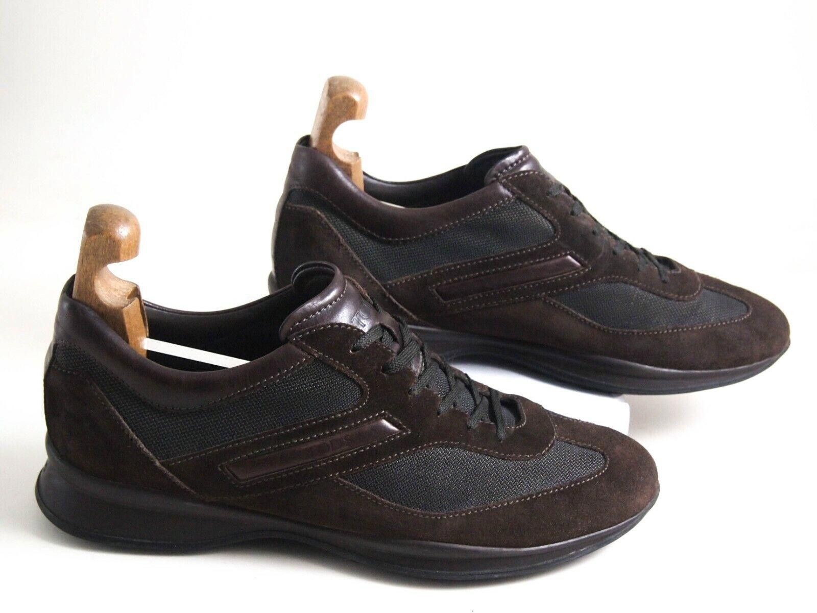 Tod's Tod's Low Top Sneakers Brown Suede Mens US 10 EU 43 Size US 10 / EU 43 - 2 Thumbnail