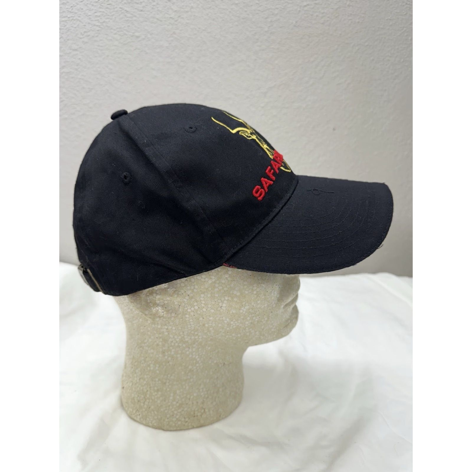 Vintage Safari Land Baseball Hat Black Embroidered Logo Adjustable Baseball Cap Mens One Size Size ONE SIZE - 6 Thumbnail