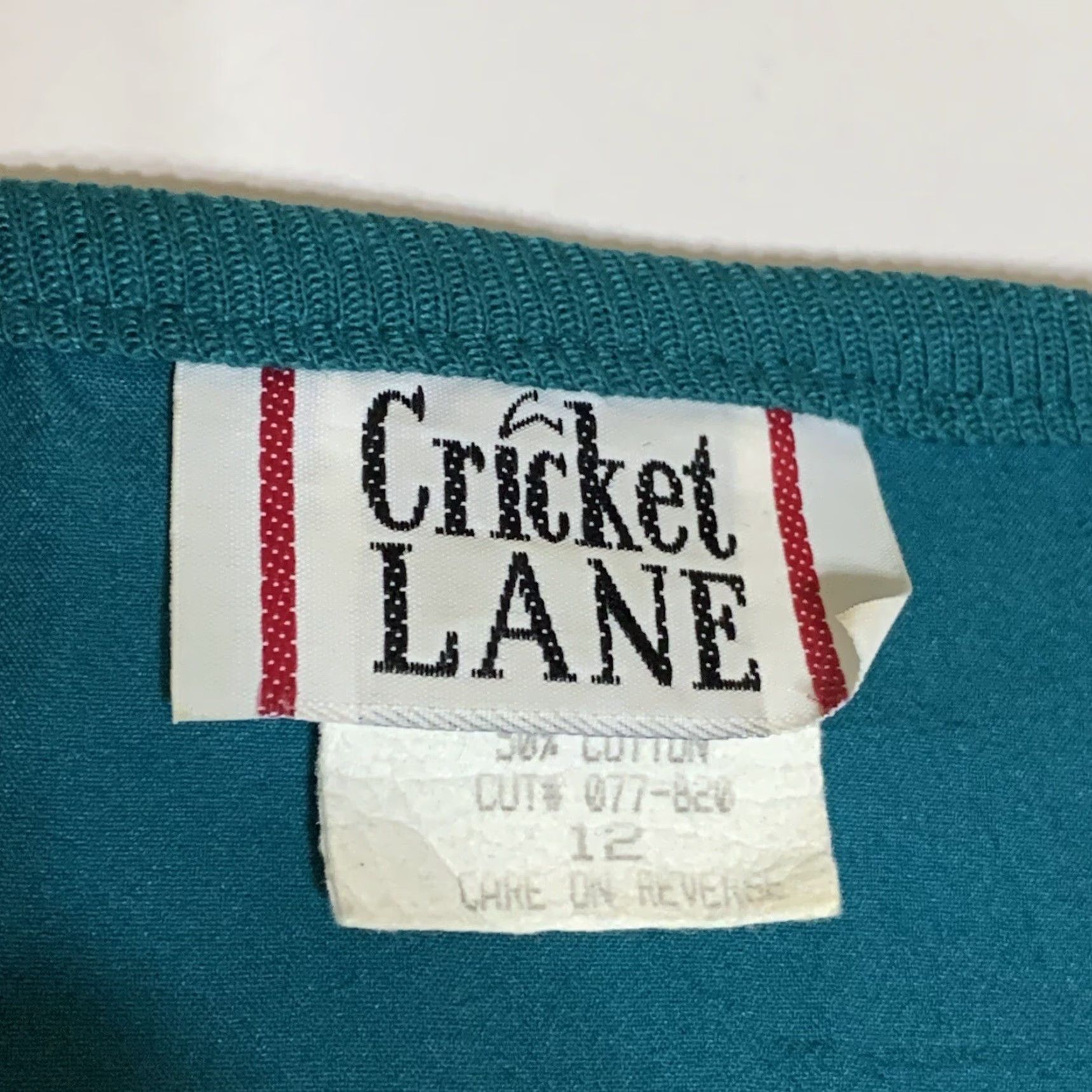 Vintage VINTAGE Cricket Lane Women’s Windbreaker Shirt 12 Green Made in USA Womens Size XL / US 12-14 / IT 48-50 - 7 Thumbnail