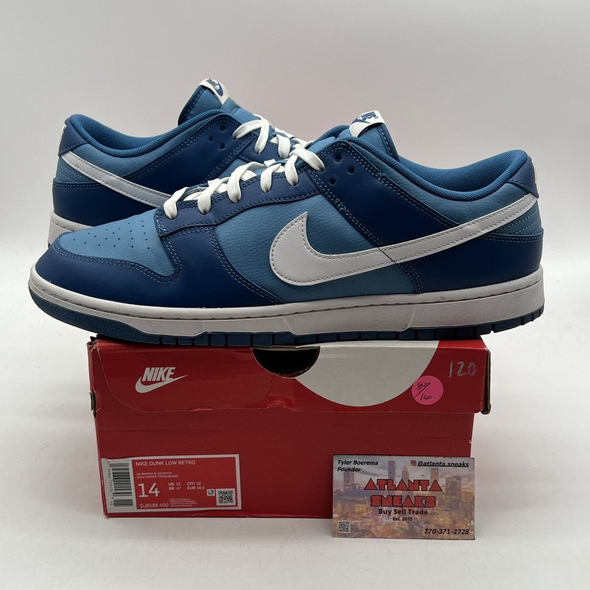 Nike Nike dunk low dark Marina blue Size US 14 / EU 47 - 1 Thumbnail