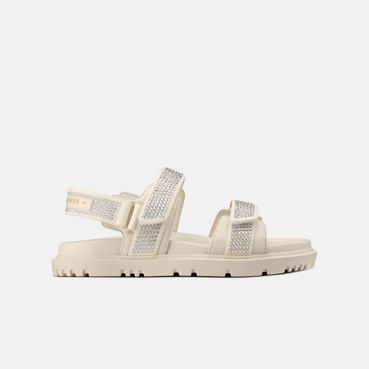 image of Dior O1Bcso1Str0224 Sandal In White Lambskin, Women's (Size 10)