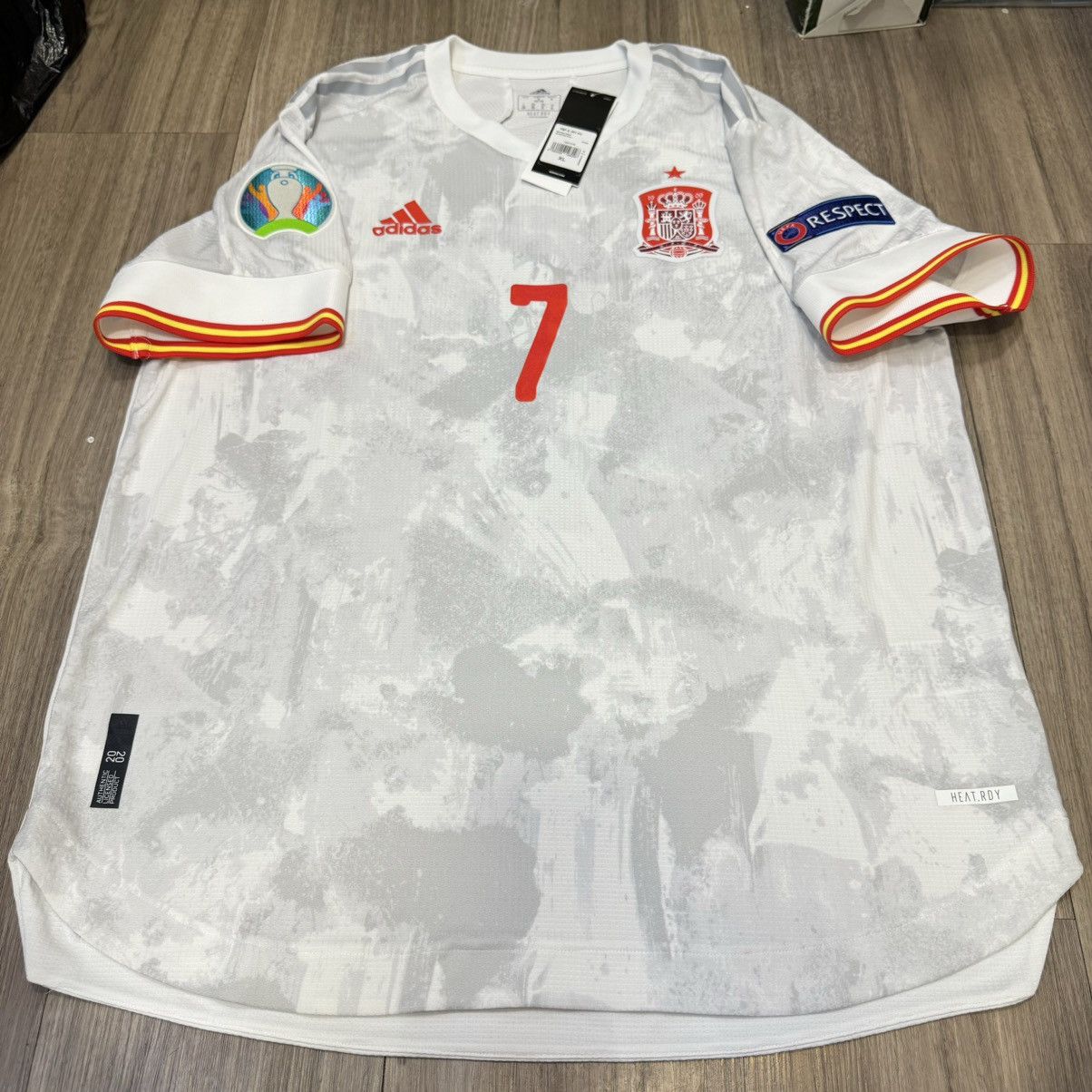 Adidas Spain Euro2020 player issue away shirt #7 Morata (Bnwt) Size US XL / EU 56 / 4 - 1 Thumbnail