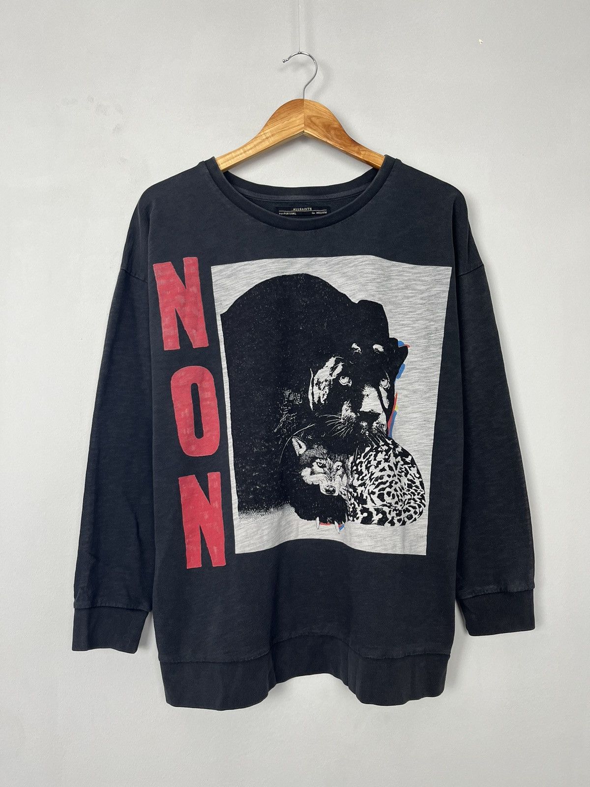 Allsaints Allsaints Non LS Sweat Dyed Cotton Sweatshirt Size M / US 6-8 / IT 42-44 - 1 Thumbnail
