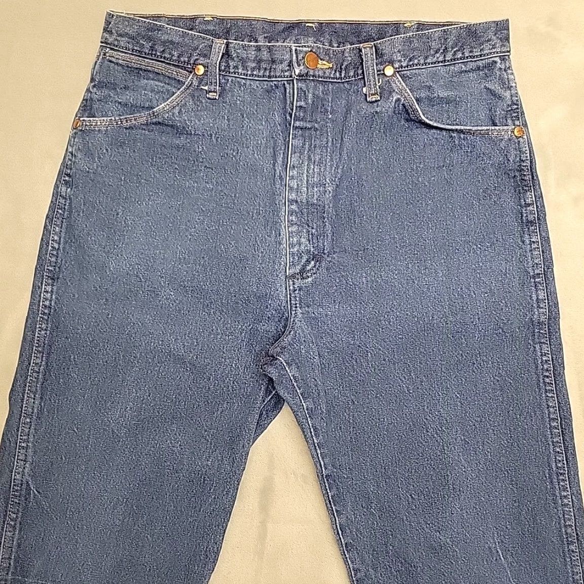 Wrangler VINTAGE Wrangler Jeans Mens 36x36 Blue Denim Pants 13MWZ Western Cowboy USA Fabric Jeans Mens 36 Blue Western 13MWZ Size US 36 / EU 52 - 3 Thumbnail