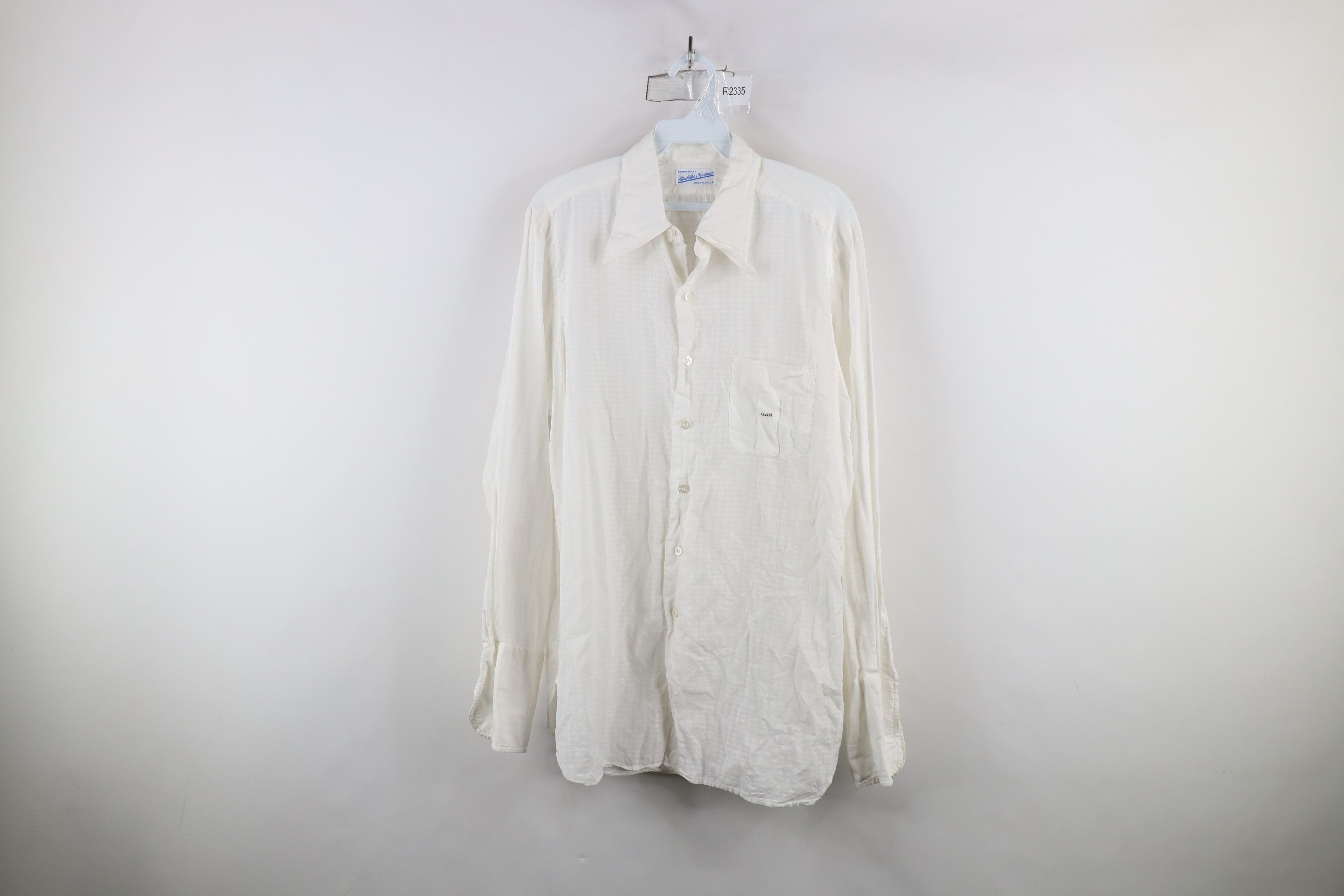 Vintage Vintage 50s 60s Streetwear Checkered Cuff Button Shirt USA Size US L / EU 52-54 / 3 - 1 Thumbnail