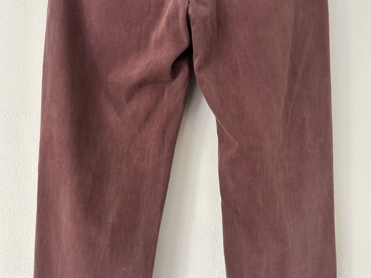 Maison Margiela Burgundy Cotton-Cashmere Trousers Size US 32 / EU 48 - 7 Thumbnail